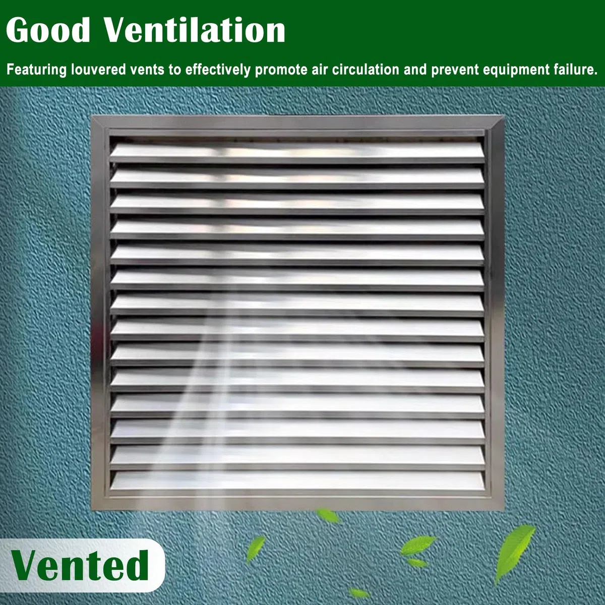 Griglia di Ventilazione Esterna a Parete con Schermo in Acciaio Inox 304 per sottotetto, capannone e Garage, Dimensioni 75x85 cm (30x33 Pollici), per Un Flusso d'Aria Migliorato.
