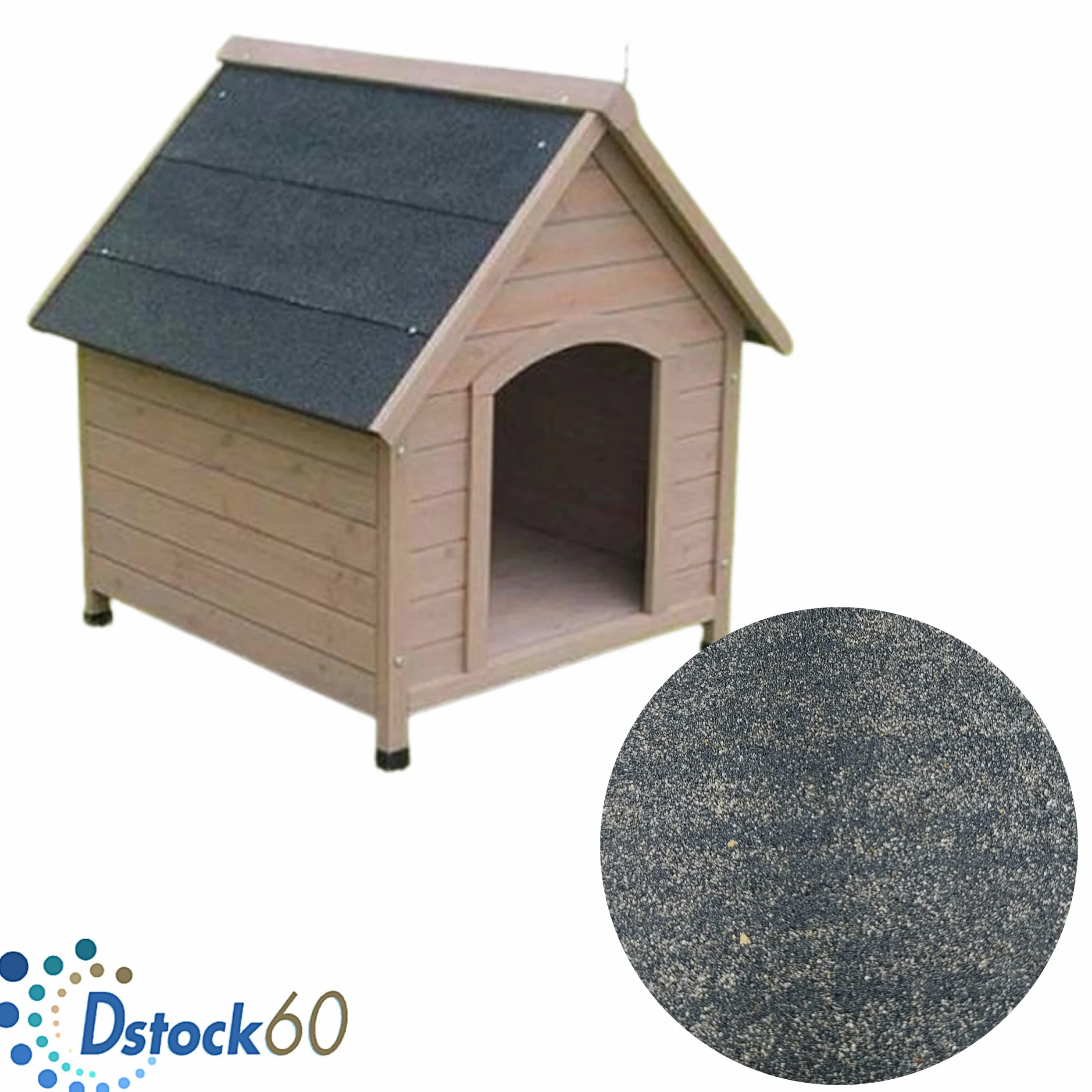 DSTOCK60 -3 metri di membrana bitume grigio sabbiato - Larghezza 1 m - Spessore 3 mm - Copre 3 m² - Rotolo di tenuta del tetto - Ideale per tetto piano, tetto terrazza, capanna, nicchia, pollaio