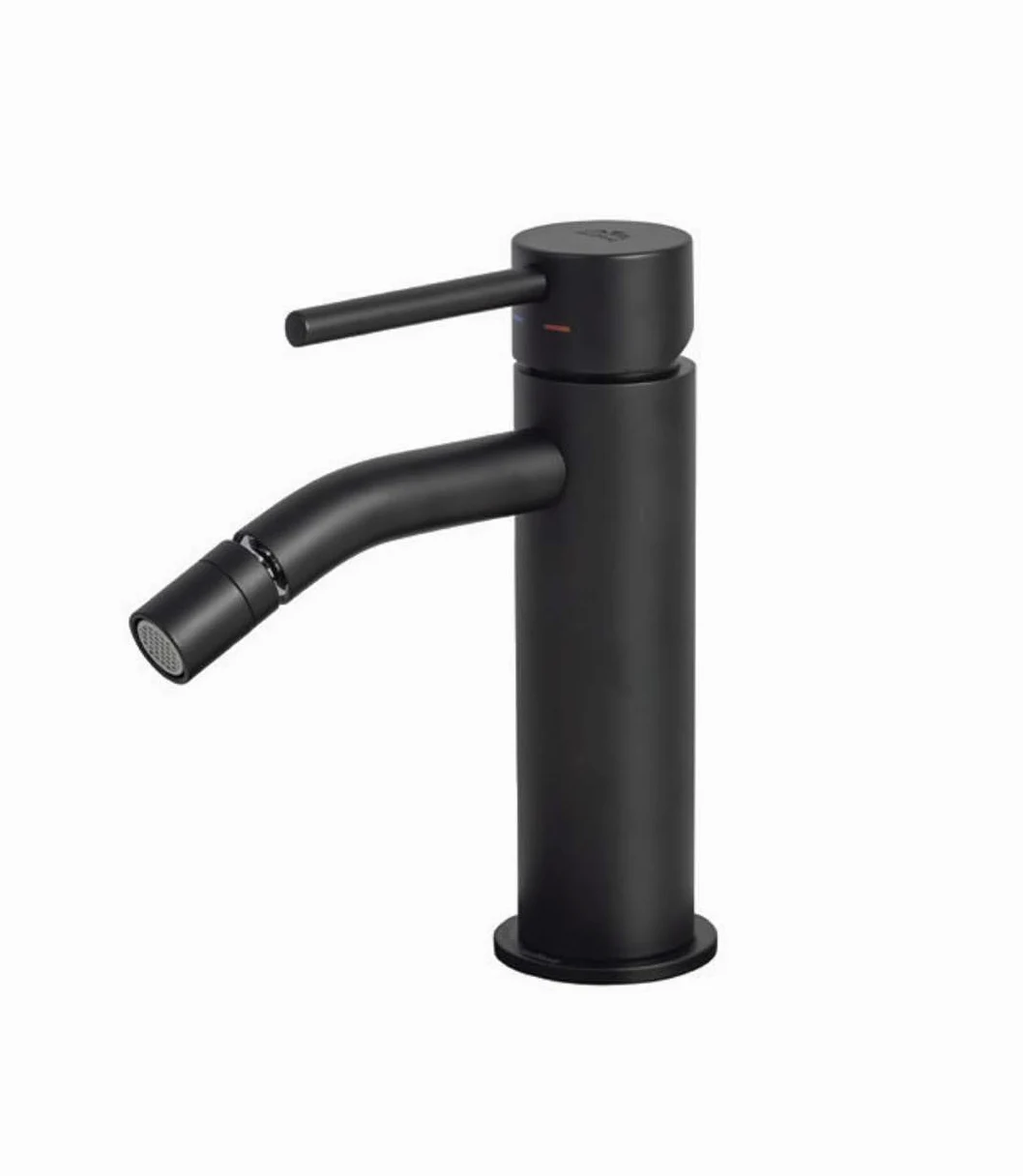 Paffoni LIG131NO Miscelatore bidet senza scarico serie LIGHT nero opaco