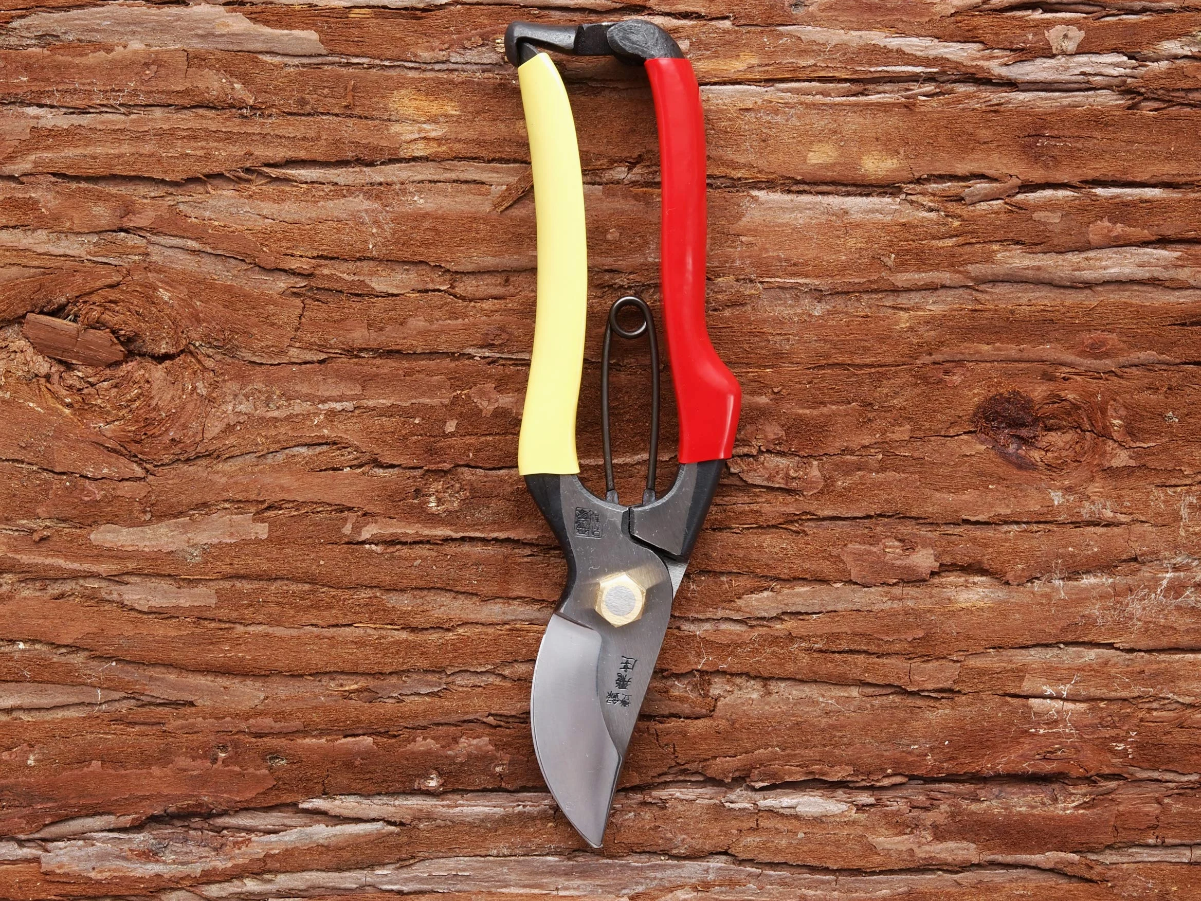 Forbici da potatura Tobisho SR-1, 200 mm, Acciaio al carbonio, A incudine, Gomma, Plastica, Contemporaneo, Red, Yellow, Giardino