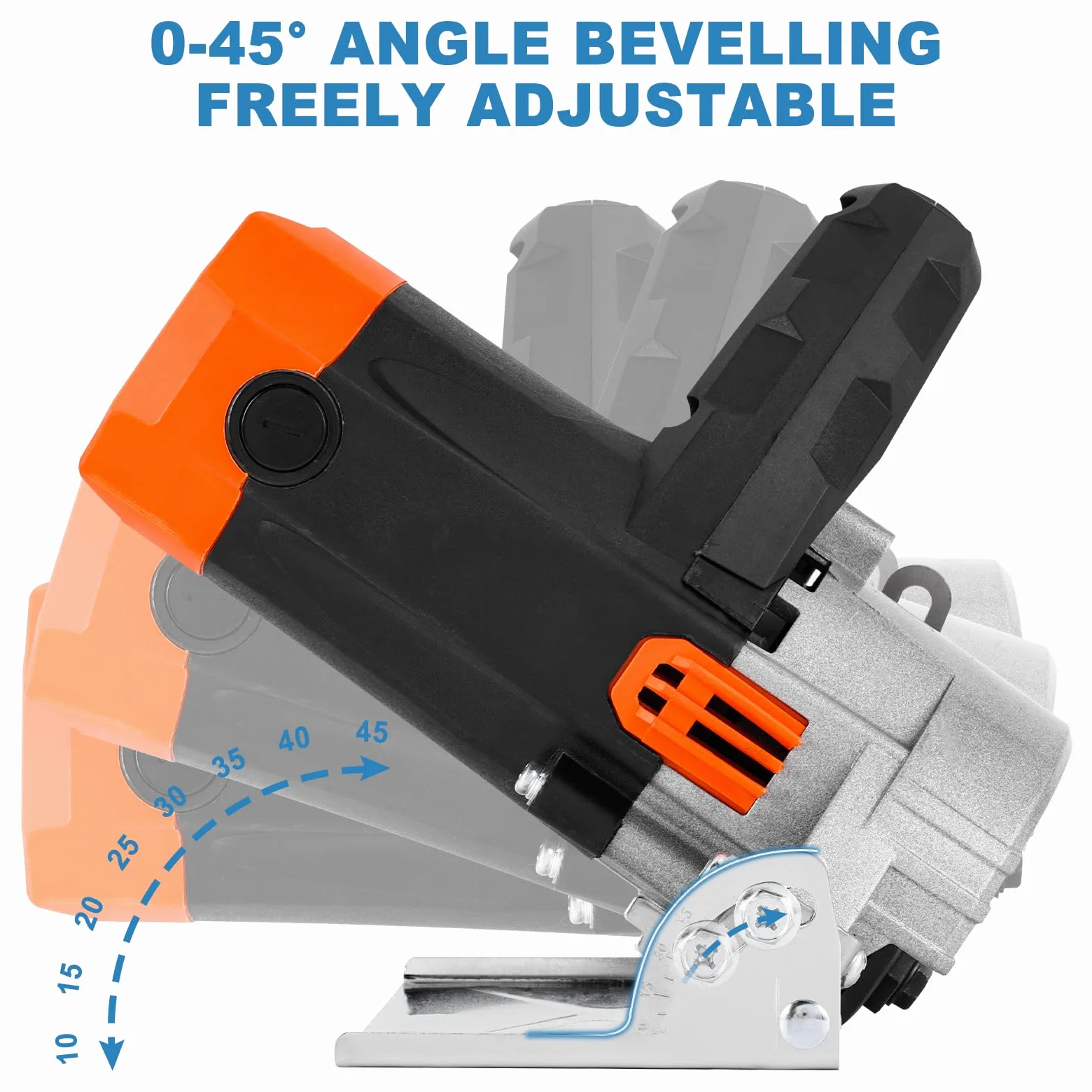 MXBAOHENG Tagliapiastrelle elettrico 1280 W Tagliapiastrelle bagnate elettricamente Taglierino per piastrelle a 45 gradi con Tubo Acqua con 3 lame 110 mm taglio 0-30mm per Piastrelle/Ceramica/Pietra