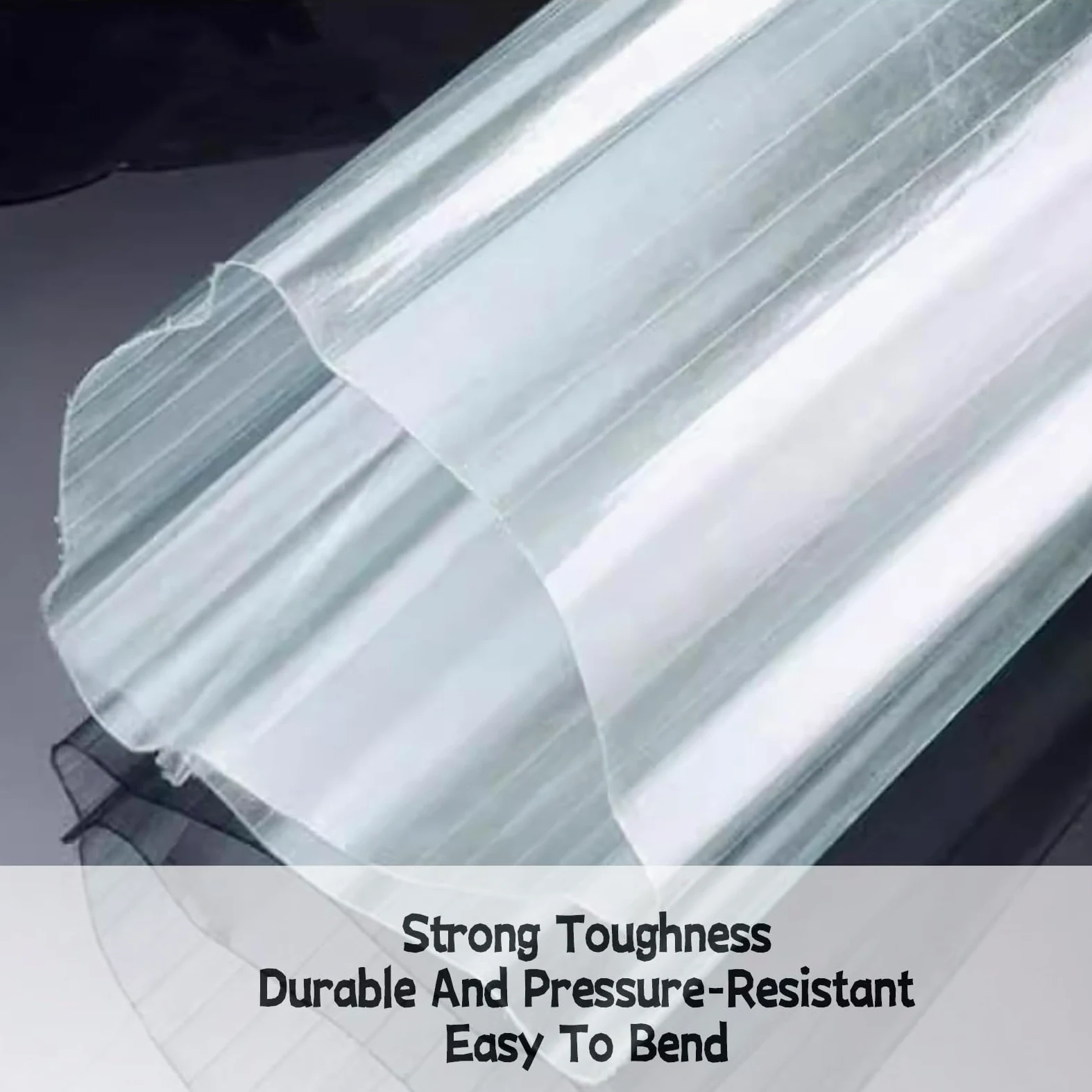 Pannello per Tetto Trasparente Ondulato per Serre e tettoie, Copertura in FRP Resistente ai Raggi UV, Soluzione di Copertura per spazi Esterni.