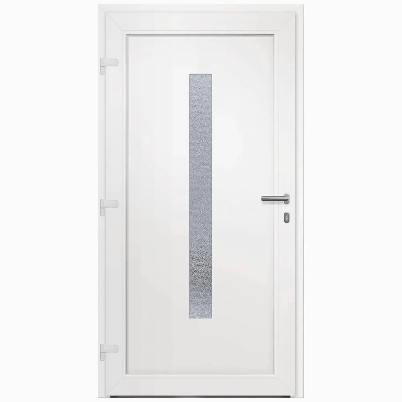 Gecheer Porta,Ingresso,Sinistra,per Esterno,in PVC,Bianco,108x208 cm