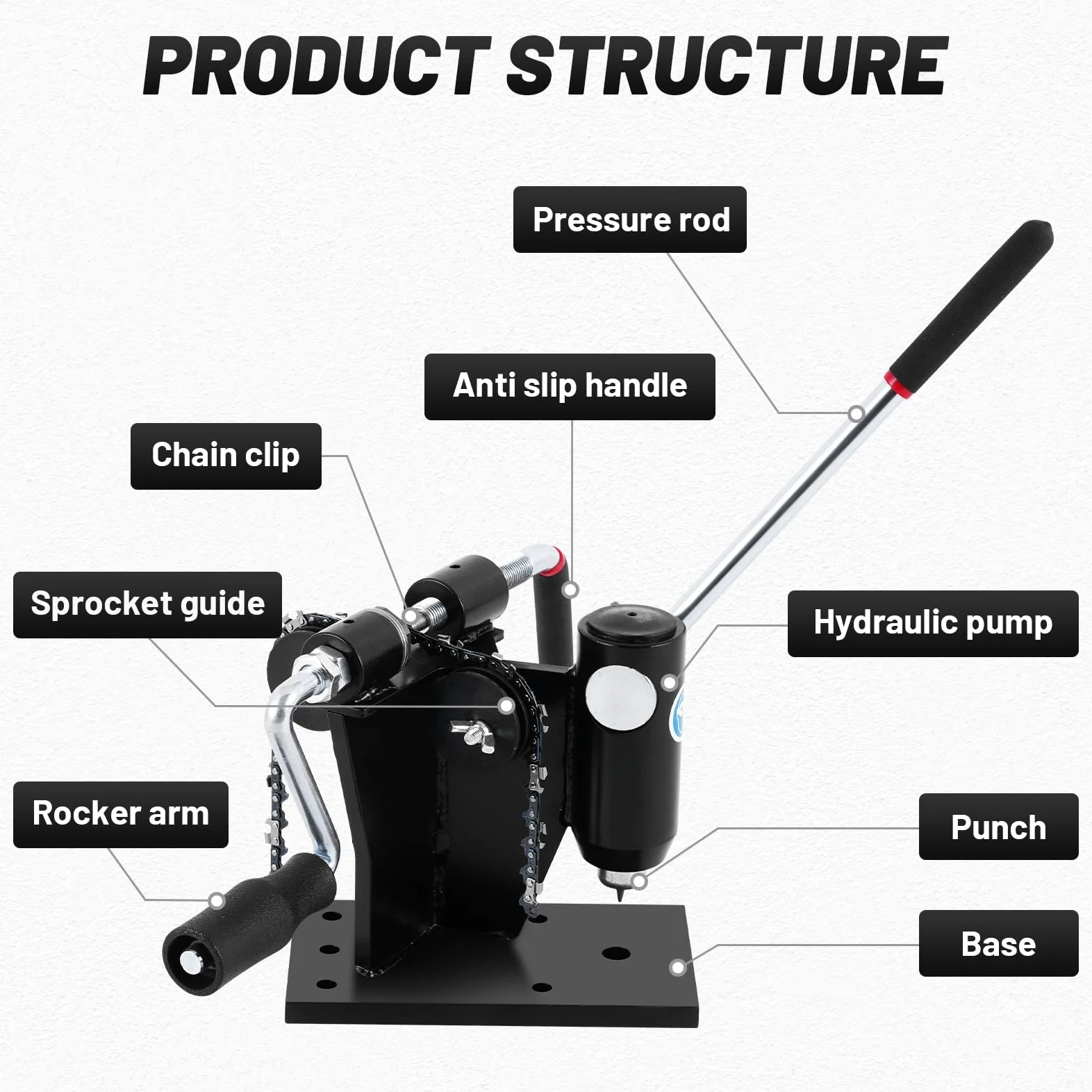 YUCHENGTECH 2 in 1 Spezzacatena e Rivettatore per Catene di Motoseghe Set di Rivettatrice per Catena di Motosega per Tutte le Catene Motoseghe