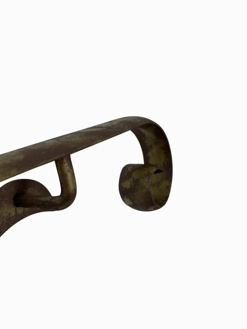 Corrimano in Ferro Battuto Modello Napoli | Lunghezze da 50 a 400 cm | per uso interno ed esterno | fai da te (Bronzo Anticato, 320 cm)