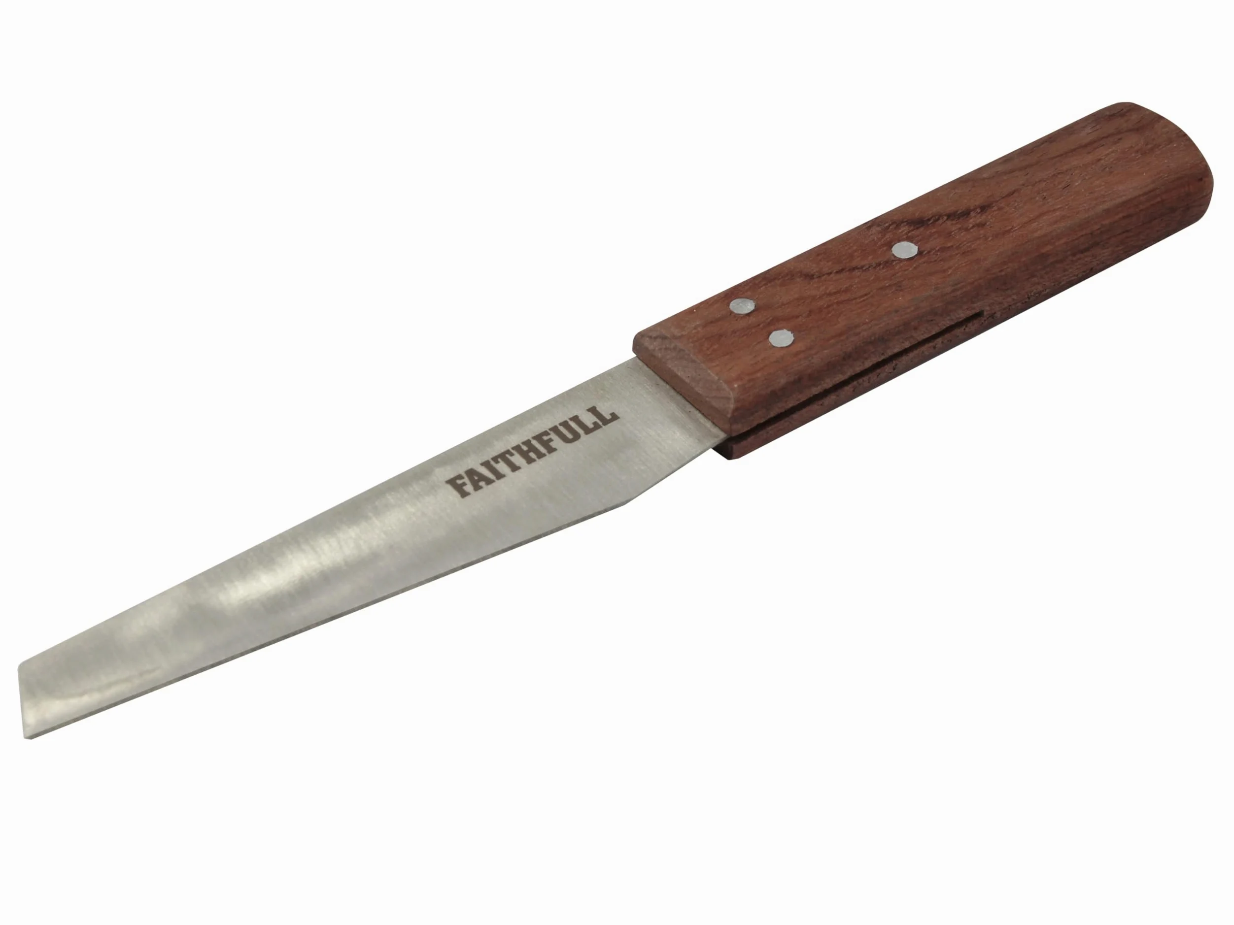 Faithfull KSHOER Coltello per scarpe, 115 mm, con manici in palissandro