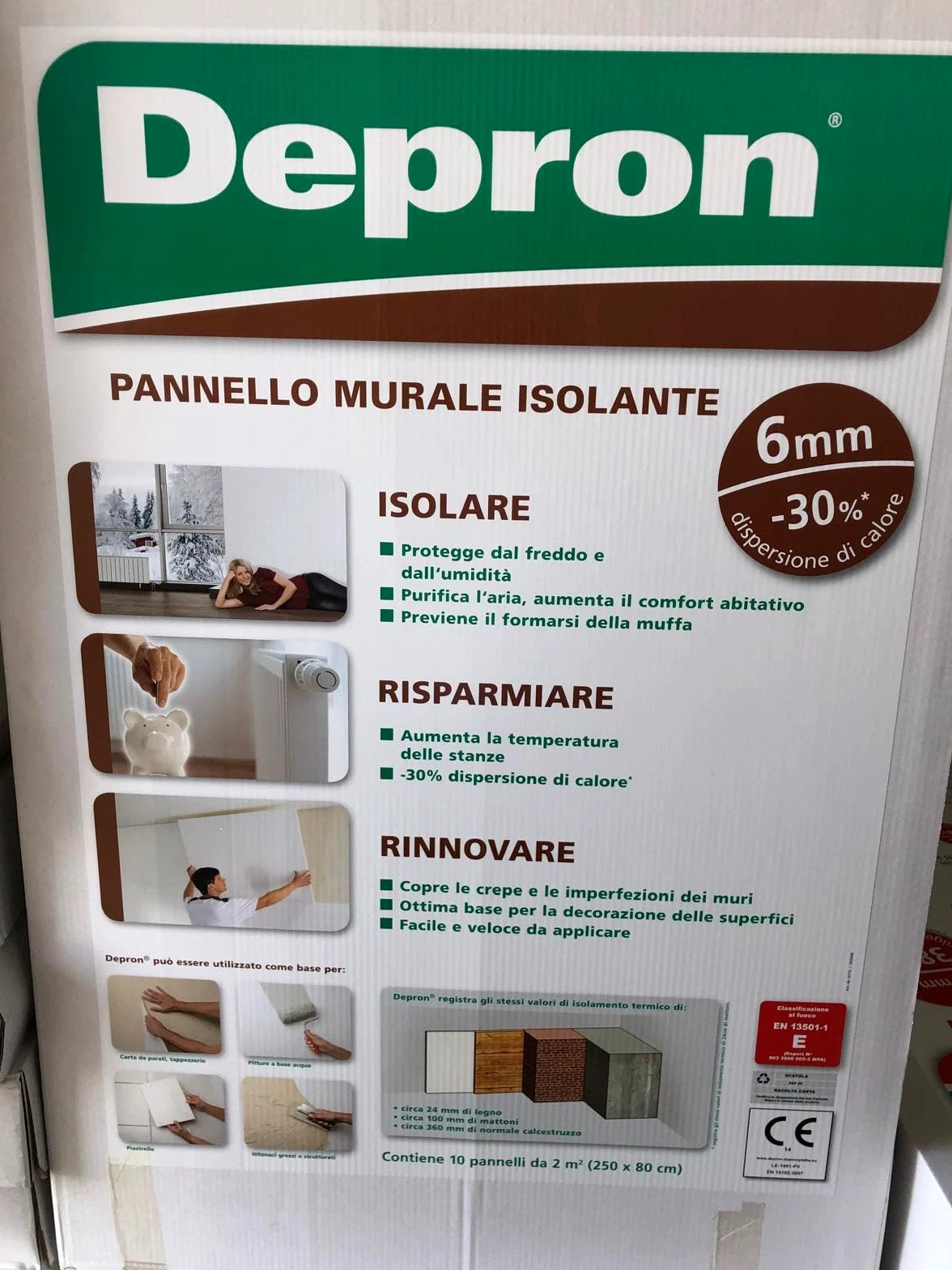 Pannello Isolante Depron 80 x 125 cm spessore 6 mm confezione da 20 pannelli