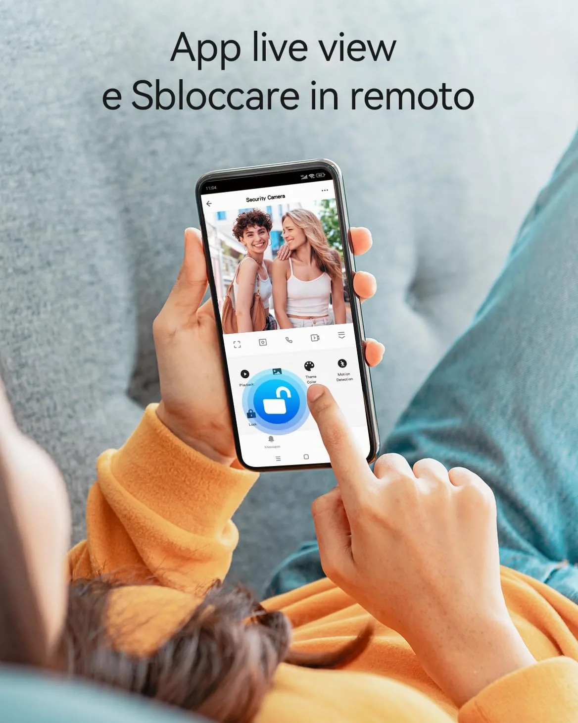 TMEZON Videocitofono Wifi Smart 2 Fili Video Citofoni M790,1080P monitor e Campanello Esterno con Telecamera,APP/Carta RFID Unloc,Rilevamento del Movimento Umano