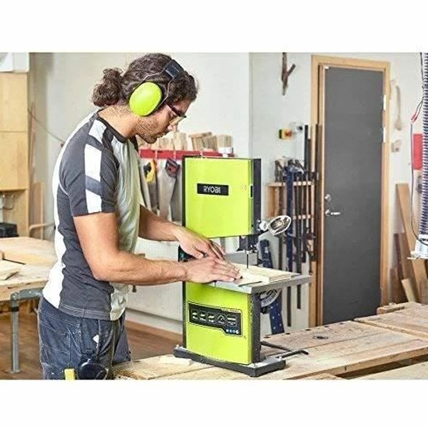 Ryobi 4892210149596 Sega a nastro, 350 W, multi-colore