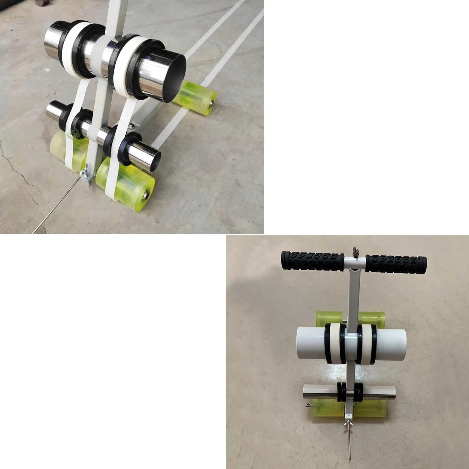 Pickleball Court Line Tape Machine per Applicatore di nastro per pavimenti per campi da esterno per parcheggio Striping Applicatore di nastro adesivo per vernice argento