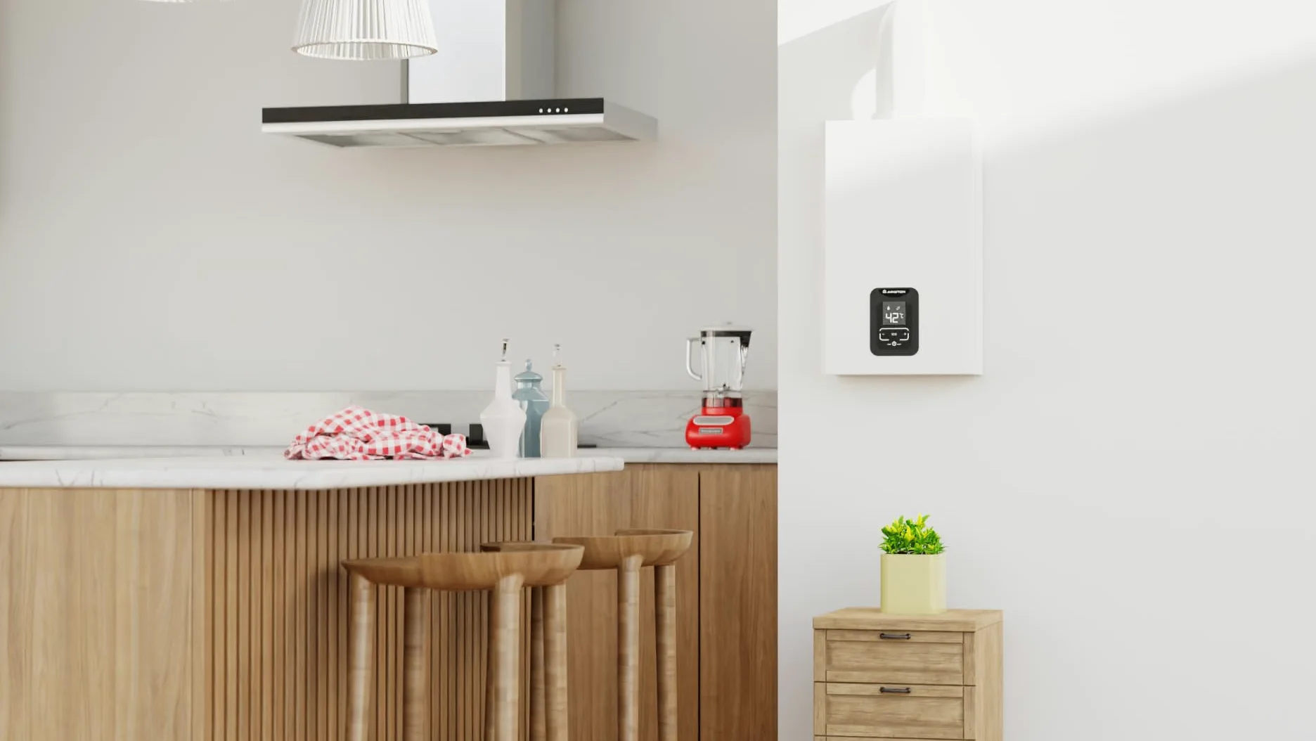 Ariston NEXT EVO X SFT - Scaldabagno a Gas Butano Istantaneo a Camera Stagna 11 L/LPG EU Sicuro Sicuro con Display Intuitivo e Funzione ECO EVO per Maggior Risparmio 34,5x16,5x65, Classe Energetica A+