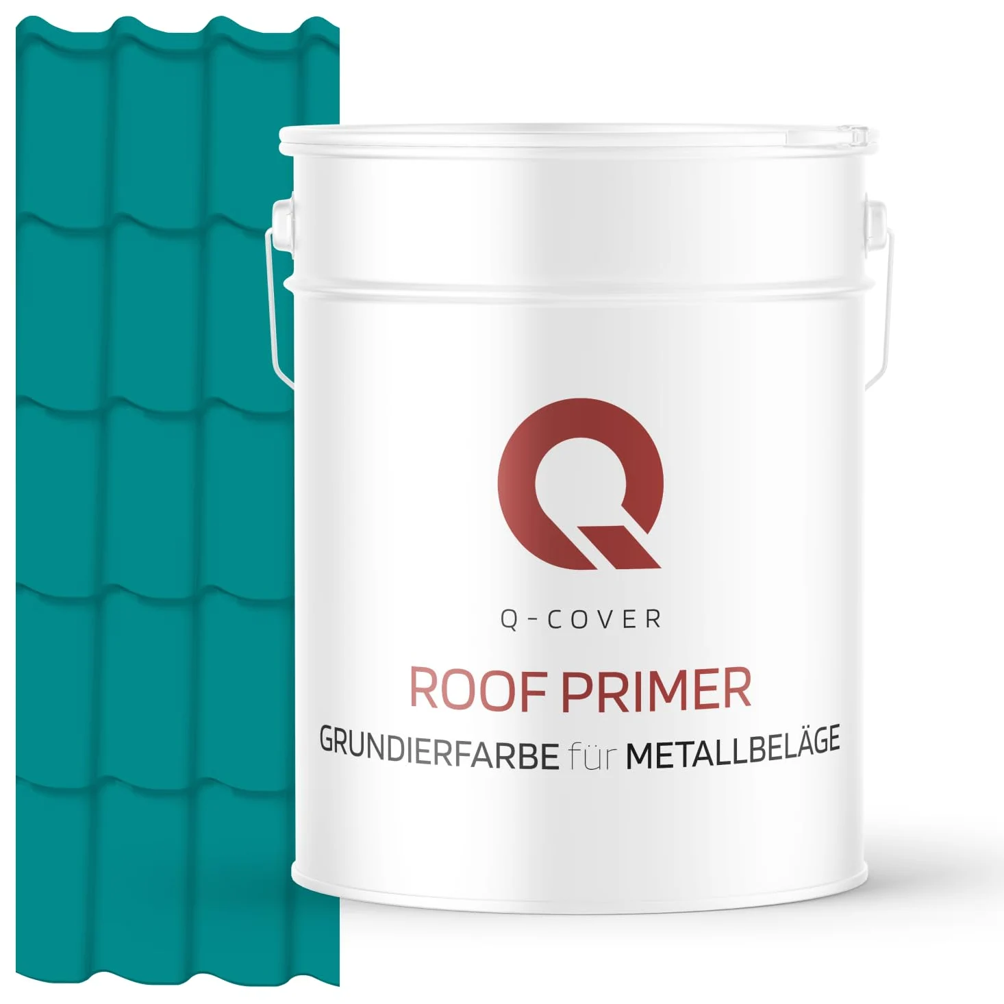Vernice per primer per rivestimenti in metallo, 10 l, colore Blu turchese RAL 5018 opaco, resistente alle intemperie, antiruggine, perfetta aderenza, resistente ai raggi UV