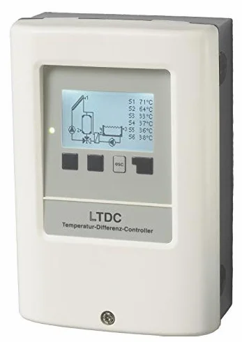 Centralina elettronica digitale completa di sonde per impianti solari termici (Modello LTDC)