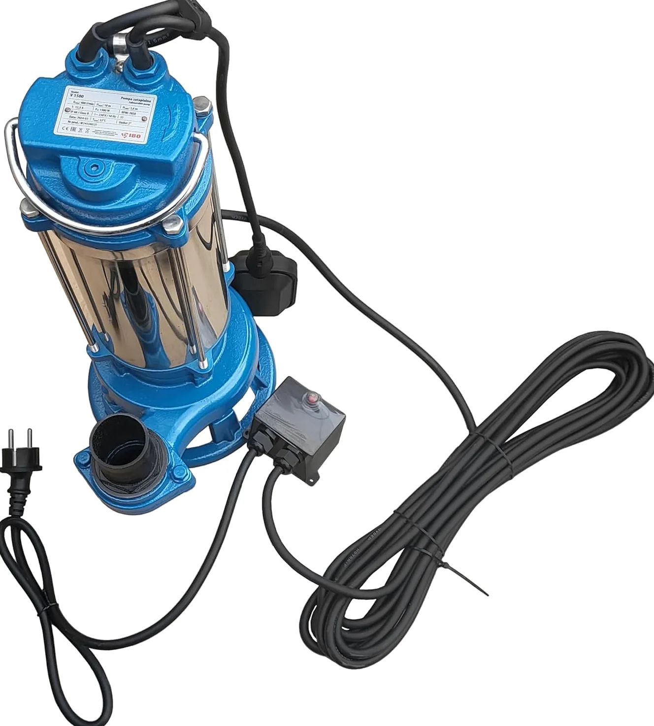 IBO V1500 pompa sommergibile FURIATKA Corpo in acciaio per acque reflue e acque sporche