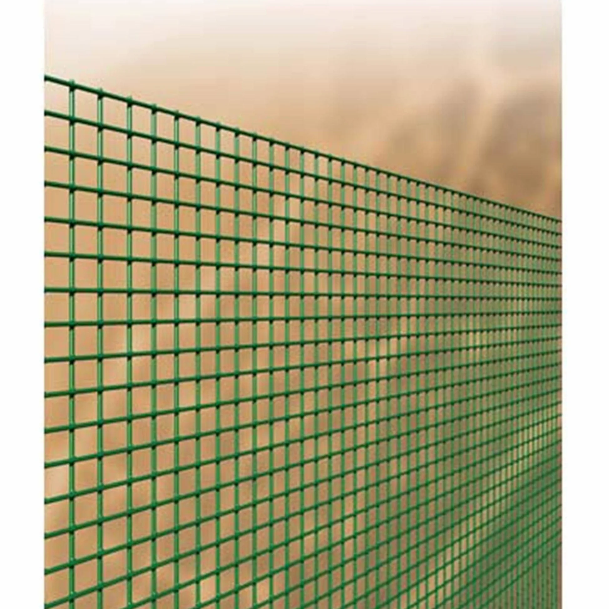 Rete ELETTROSALDATA PLASTIFICATA(in Acciaio ZINCATO E PLASTIFICATA)-Maglia 12X12 mm-Lunghezza 25 Metri-Altezza 150 CM-Spessore 1,2 mm