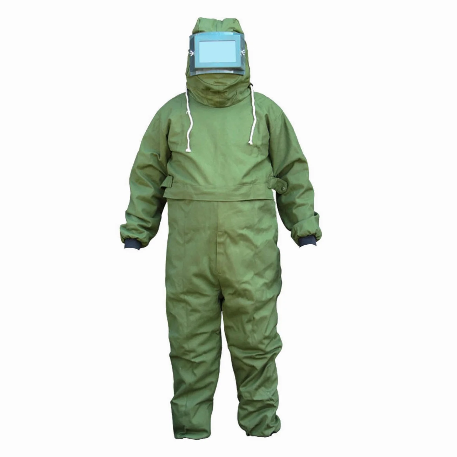 perfk Tuta per sabbiatura Tuta da lavoro Polsino elastico Abiti per sabbiatura Abiti protettivi per la pittura con sabbiatura per costruzioni, Verde