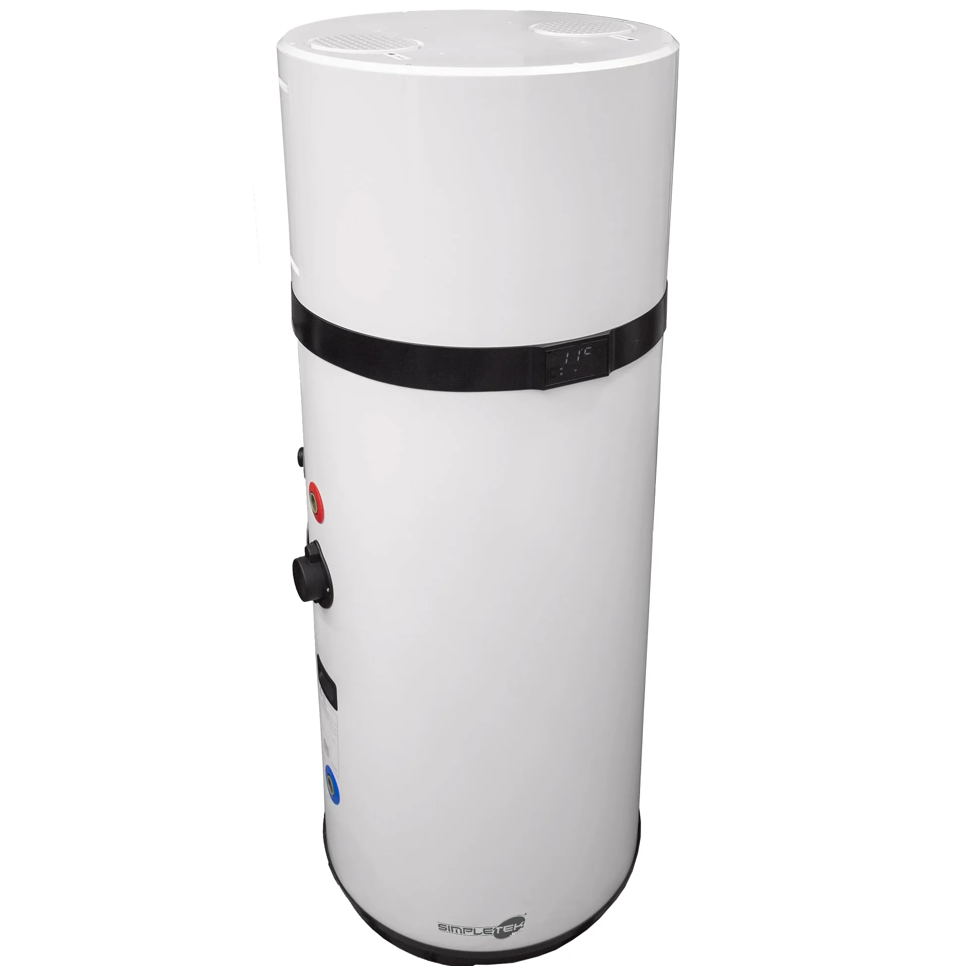 SIMPLETEK - Boiler 200 lt con Pompa di Calore Integrata Scaldacqua Elettrico per Pannelli Solari 1820W Ideale per Fotovoltaico Ecologico Domestico