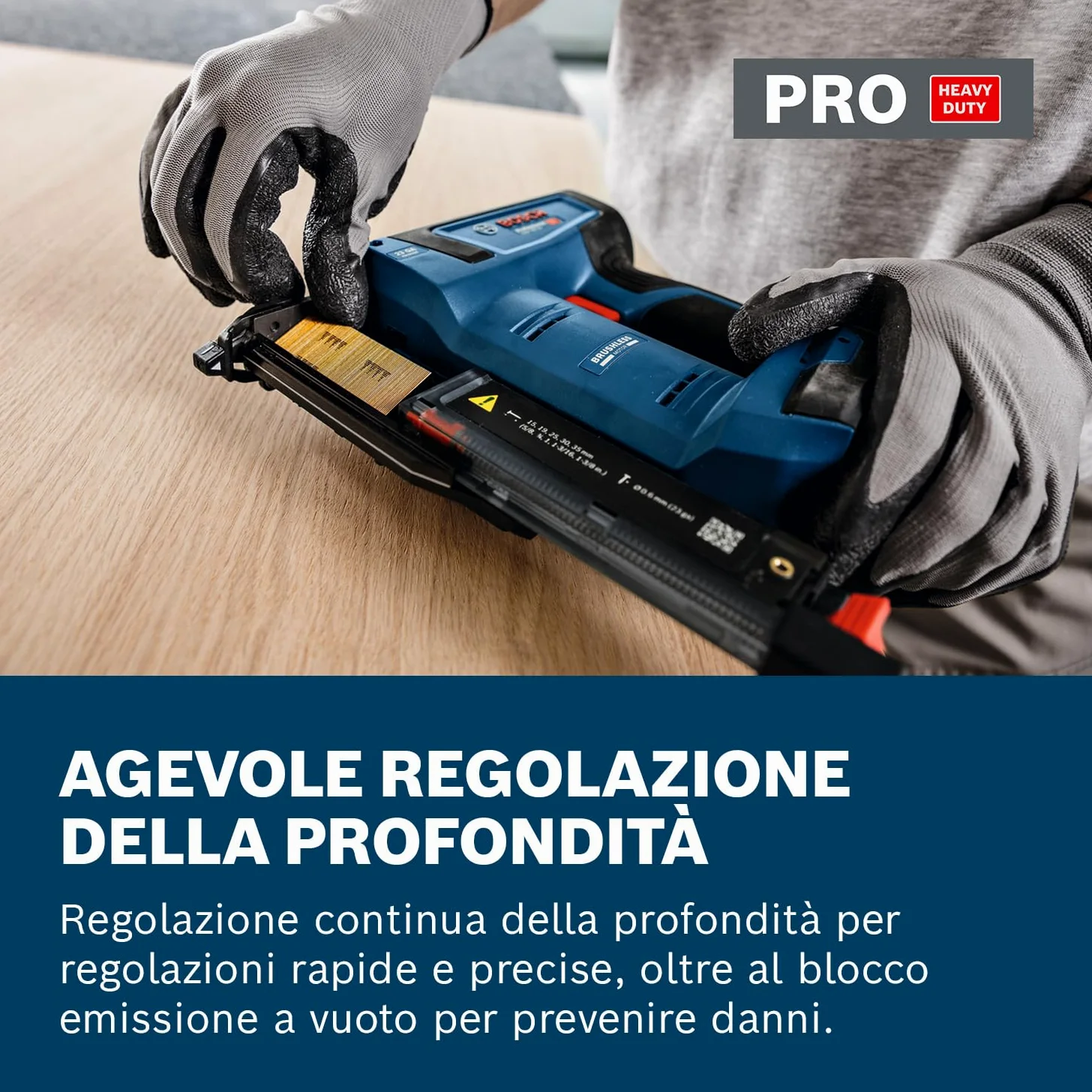 Bosch Professional 18V System Chiodatrice per legno a batteria GNH 18V-35 (rinculo ridotto, motore brushless, incl. gancio per cintura)