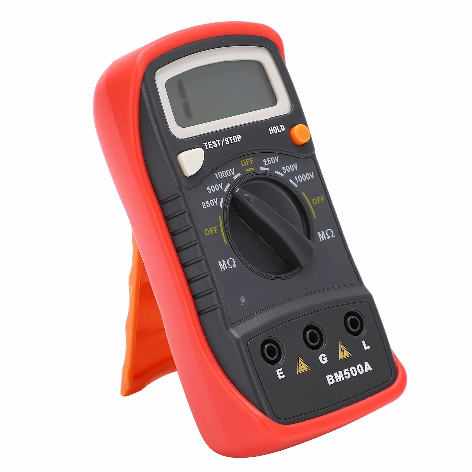 Megaohmmetro Digitale Tester Resistenza Isolamento 1000V Misurazione 0,001-1999 MΩ Display LCD con Supporto ABS