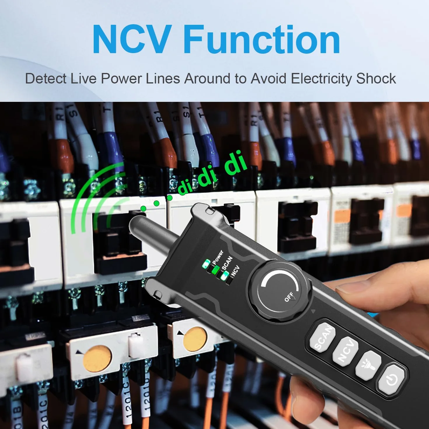 NOYAFA Tester di rete con scansione IP, test PING e switch rate, mappatura dei cavi di rete TDR, tester per cavi Ethernet RJ11 RJ45 per test PoE Cat5/Cat6, NF-8506