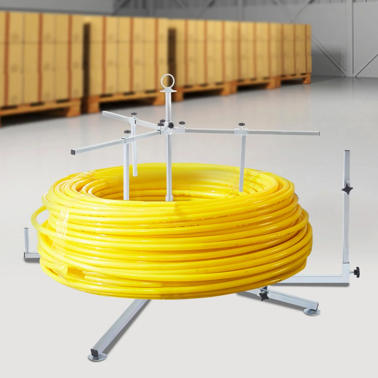 Avvolgitubo da 600 metri per riscaldamento a pavimento Max. 200 kg svolgitore svolgitubo svolgitore svolgitore con sacco per tubo PEX PERT AL