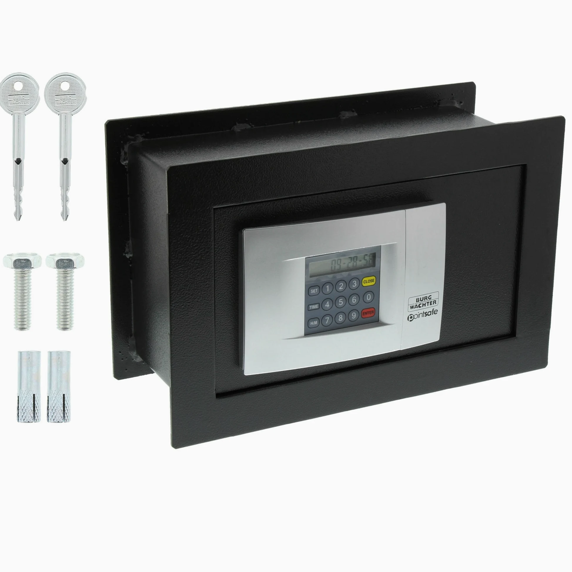 BURG-WÄCHTER Pointer Safe PW 2E - Cassaforte da parete, 4,5 l, 9,4 kg, colore: Nero