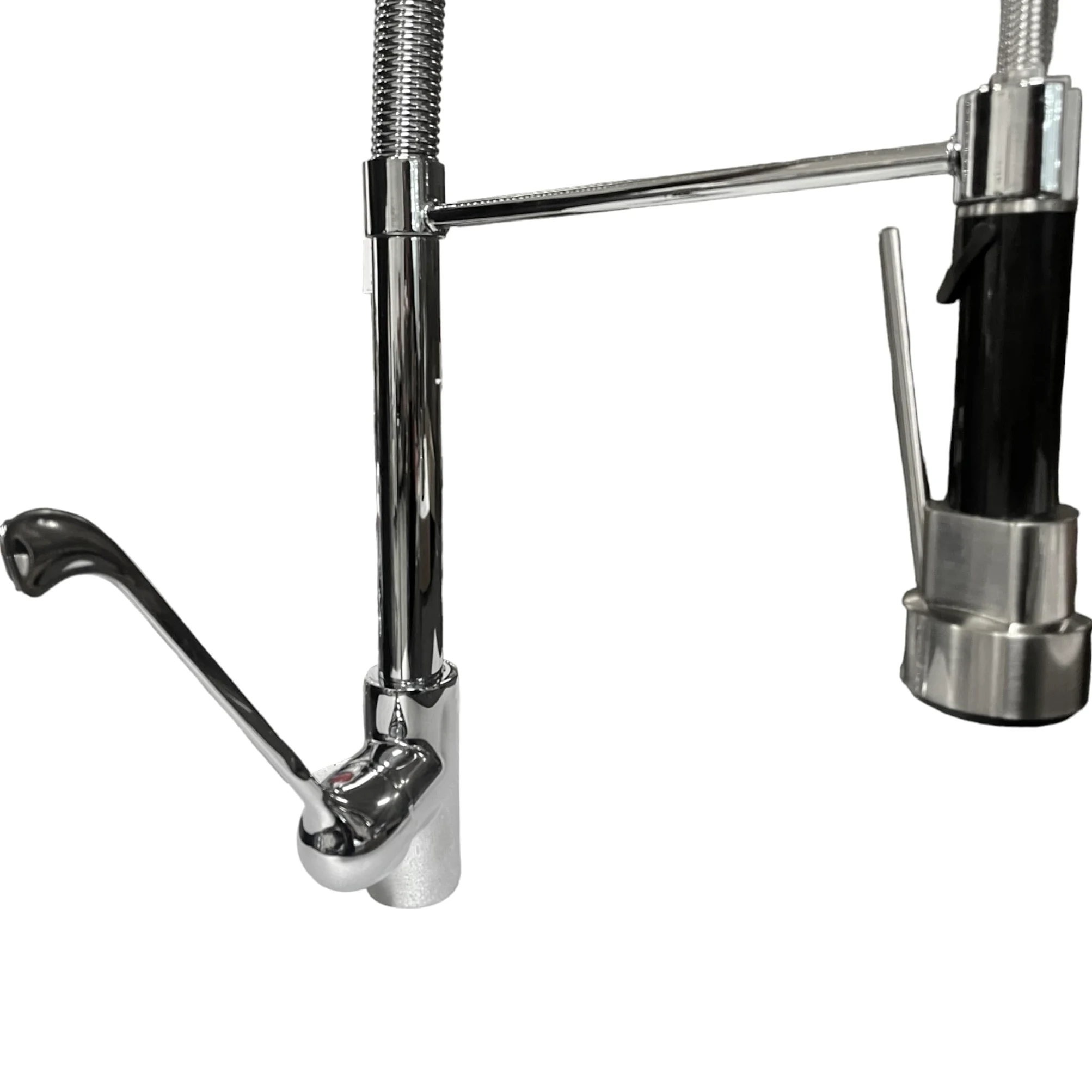 BAGNOCLIC | Miscelatore cucina industriale | Acciaio inox, leva lunga, doccetta con leva | Controllo preciso, installazione semplice | Rubinetto professionale versatile