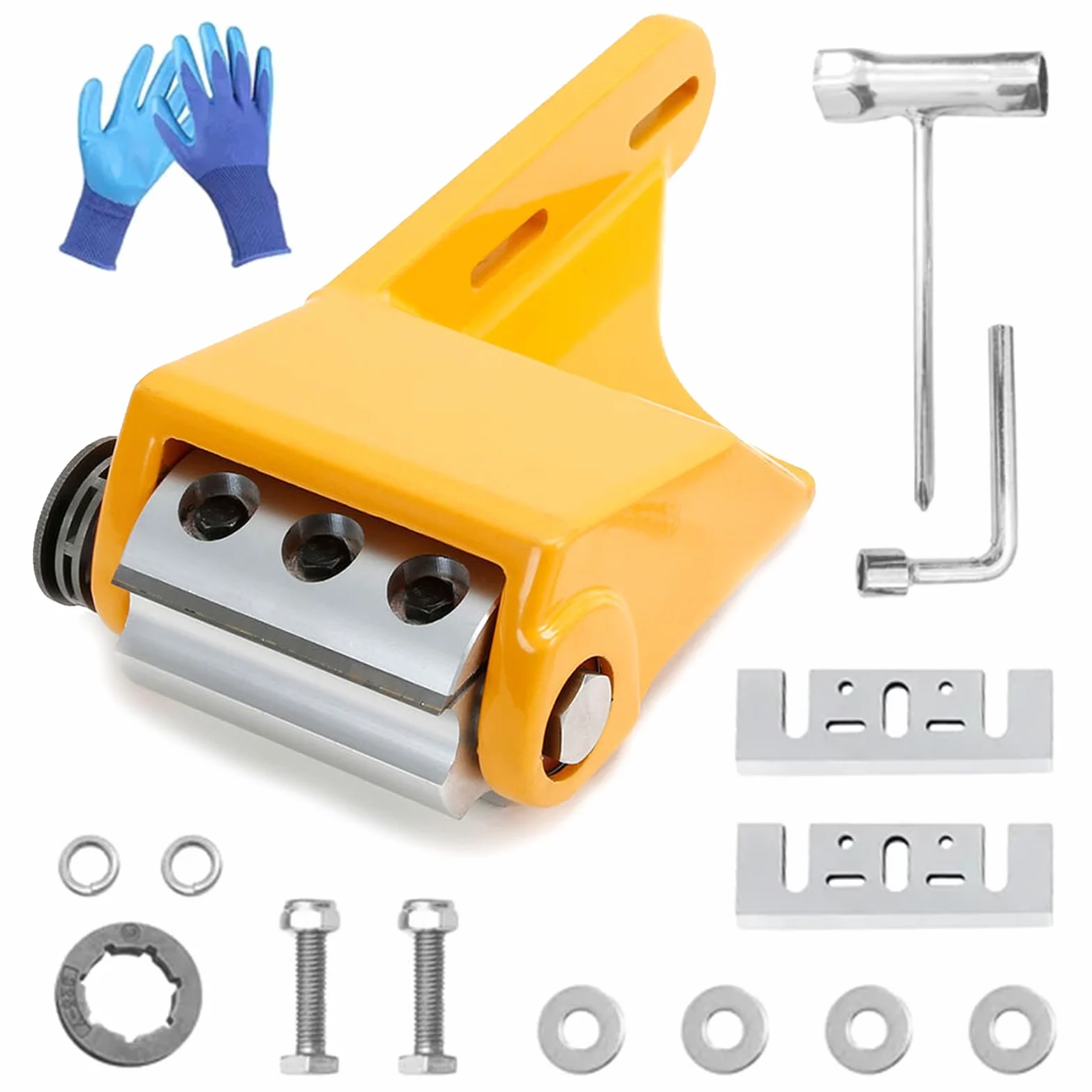 Pela-Legno, Utensile Per Scortecciare Tronchi Con 4 Lame Allungate Per Costruttori Di Legno Accessorio Per Motosega Per Scortecciare Legno Utensile Per Scortecciare Legno Accessori Per Motoseghe