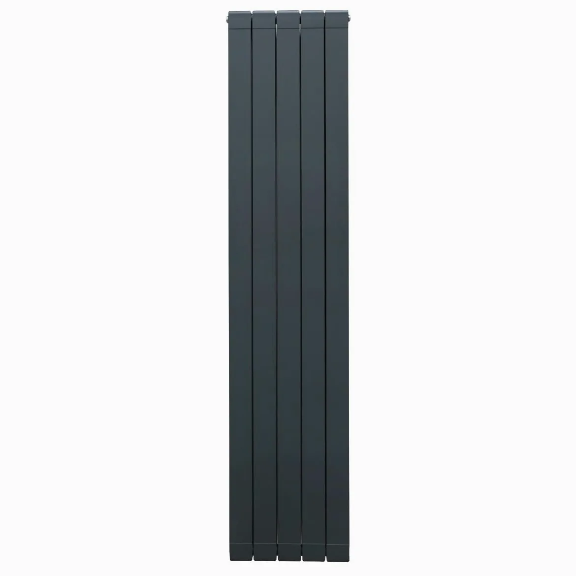 Radiatore di Design in Alluminio 1800mm x 395mm Verticale Doppio Pannello Piatto A Colonna Termosifone Moderno Leggero Grigio Antracite Spazzola Kit di Fissaggio Staffe Inclusi