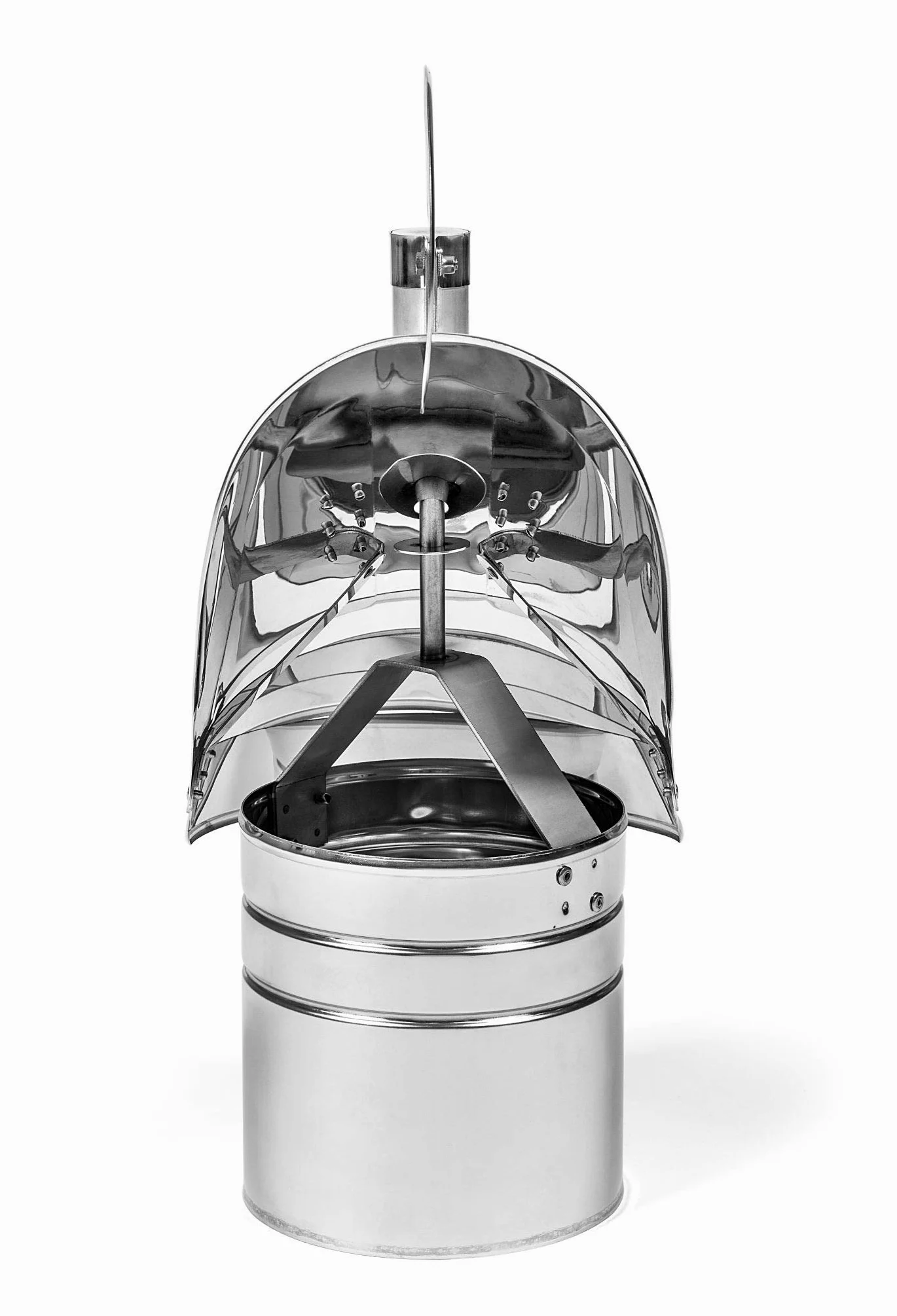 STERR CWL220 - Copertura per camino in acciaio INOX con cuscinetto esterno, 220 mm