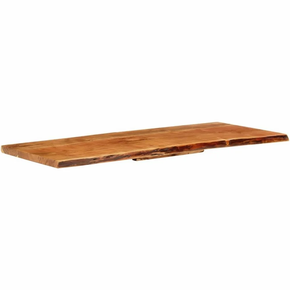 vidaXL Piano per Lavabo Bagno Ripiano per Lavello Rustico Mensola per Lavandino Accessori per Bagno 140x52x3,8 cm Legno Massello di Acacia