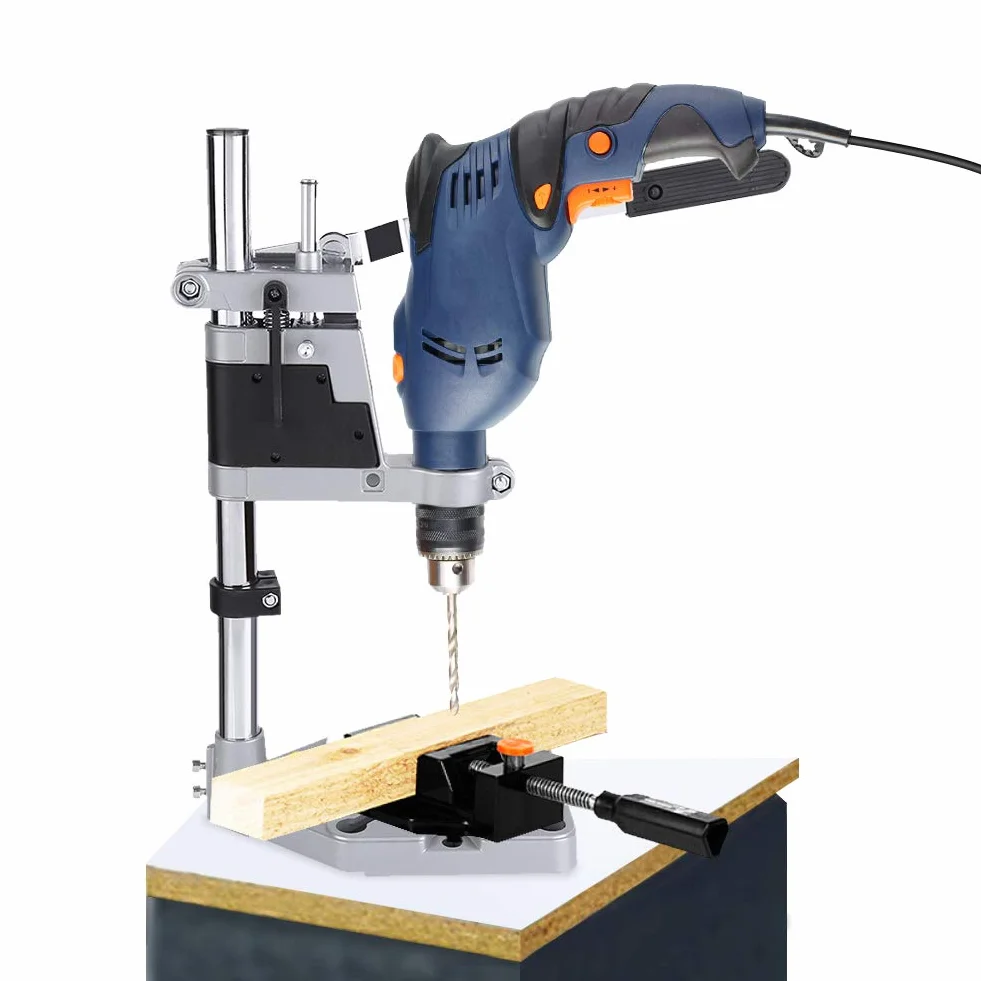 Trapano a Colonna, Universale Resistente Strumento di Riparazione Banco di Supporto Scrivania con base Monoforo, Massima di Foratura è di 60 mm, Per Lavori di Falegnameria Fai Te