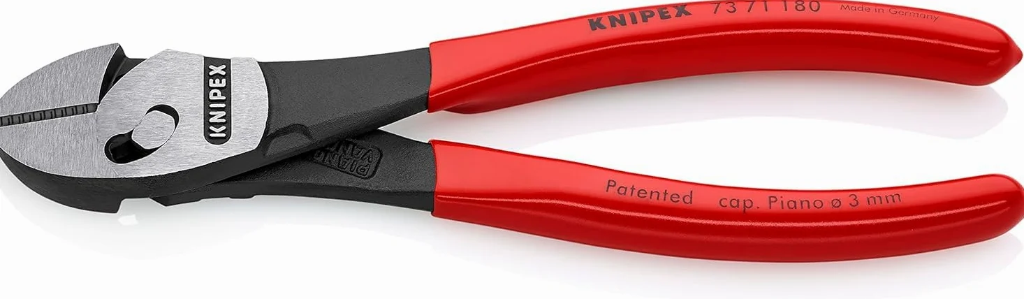 KNIPEX TwinForce Tronchesi laterale ad alta prestazione rivestiti in resina sintetica 180 mm, 73 71 180