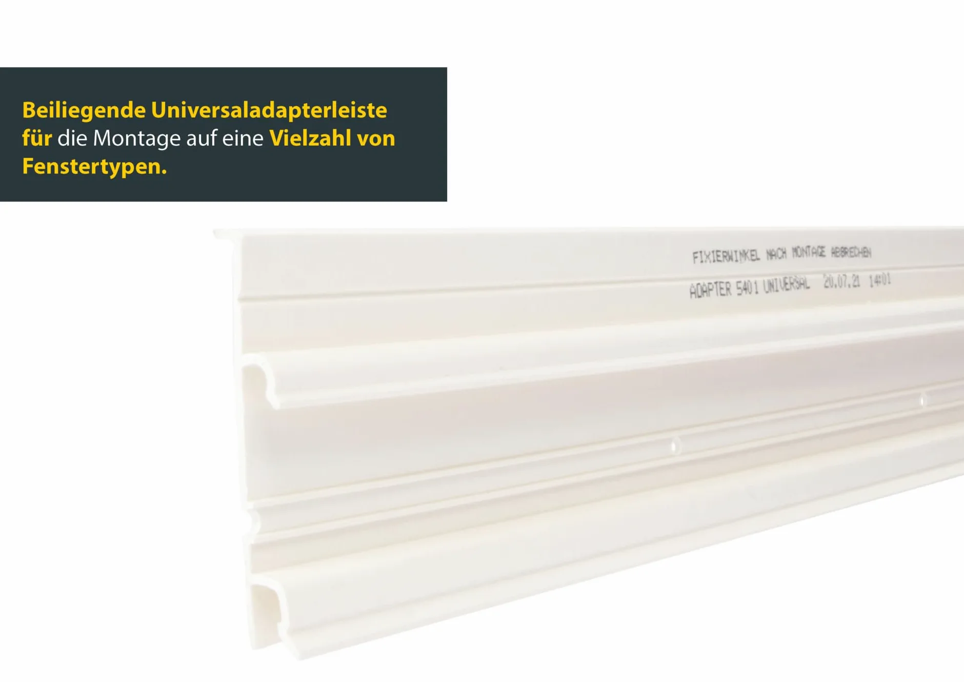Schellenberg 39054 - Set di tapparelle a soffitto per finestre, sistema di tapparelle Mini, PVC, 75 x 90 cm, bianco/grigio, regolabile in altezza e larghezza, incl. isolamento EPS e accessori per il