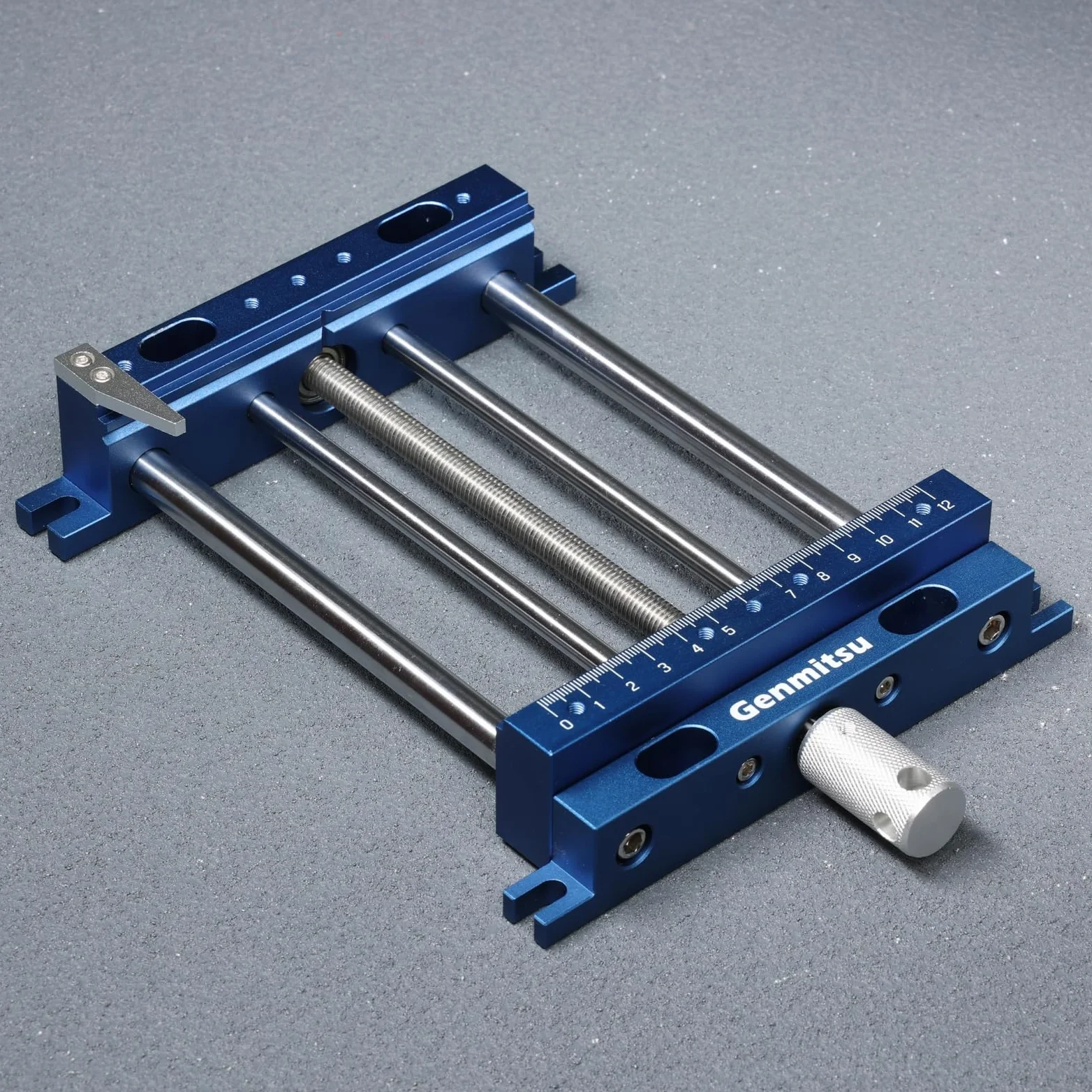 Genmitsu Morsa da banco in alluminio, morsetto per router CNC ad alta precisione per progetti di lavorazione del legno e lavorazione dei metalli, dimensioni 23,8 x 16,8 x 4,1 cm, intervallo di