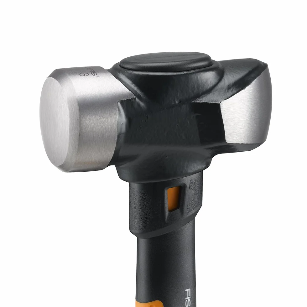 Fiskars IsoCore 3 lb Club Hammer, 11 pollici, 750910-1001, arancione/nero, importazione USA