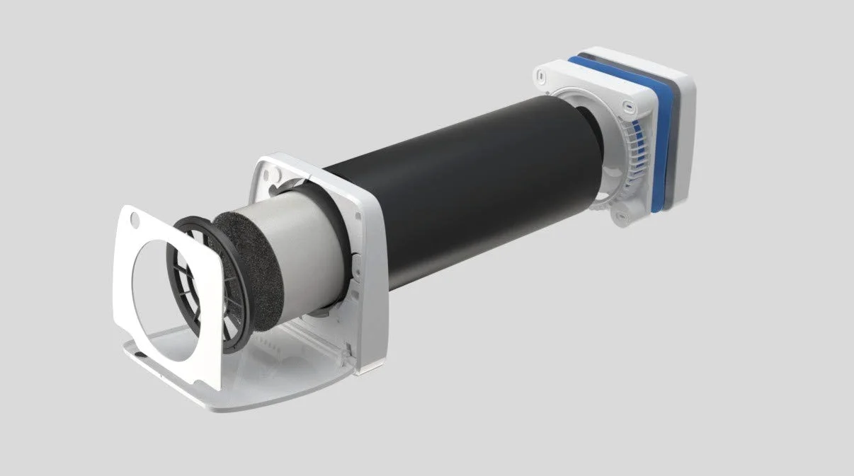 Südwind: Ambientika SOLO+ recuperatore di calore (93%) monostanza, 160 mm, 60m³/h, lavora in autonomia, ideale anche per il settore alberghiero, ventilazione meccanica controllata