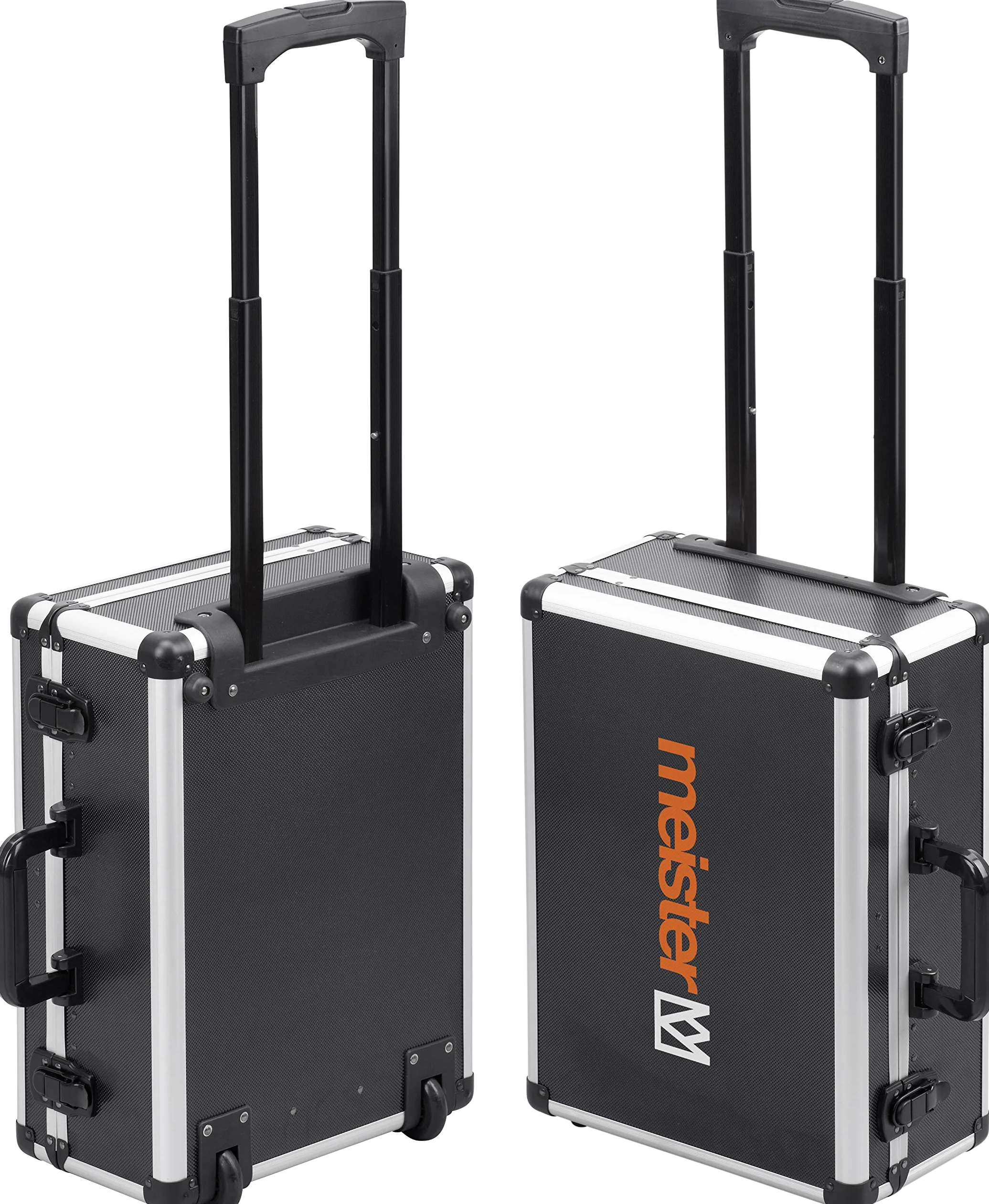 Meister Trolley attrezzi 238 pezzi - Set utensili - Ruote, manico telescopico / Valigetta attrezzi completa / Cassetta su ruote / Scatola utensili professionale / 8971480
