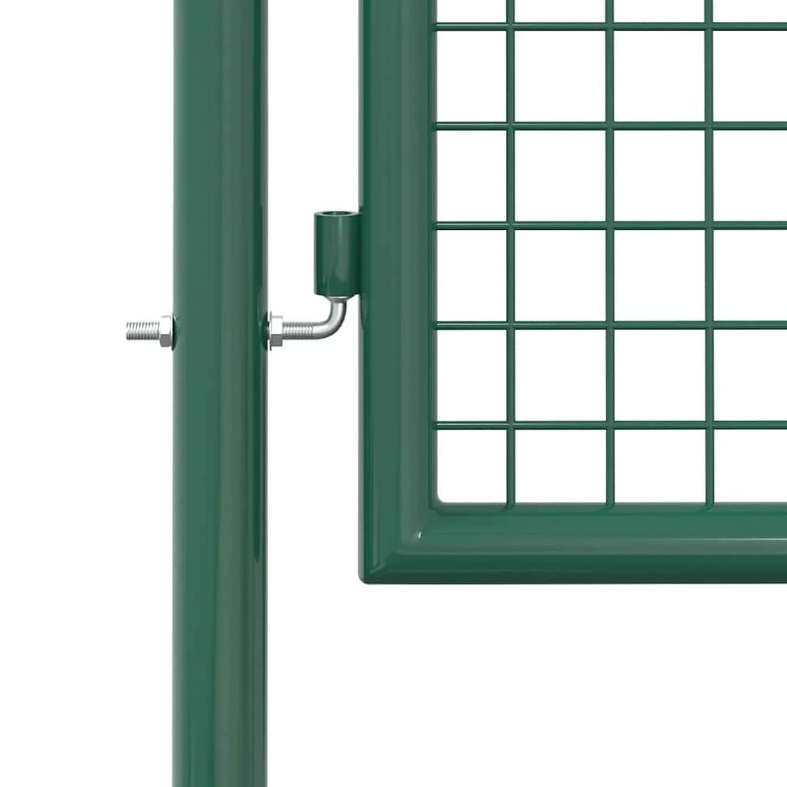 Gecheer Cancello,per Recinzione,da Giardino,Singolo,in Acciaio,Verde,100x250 cm,Cancello Singolo,Cancello da Giardino,Cancello Metallo,Cancello Acciaio,Cancello per Esterno