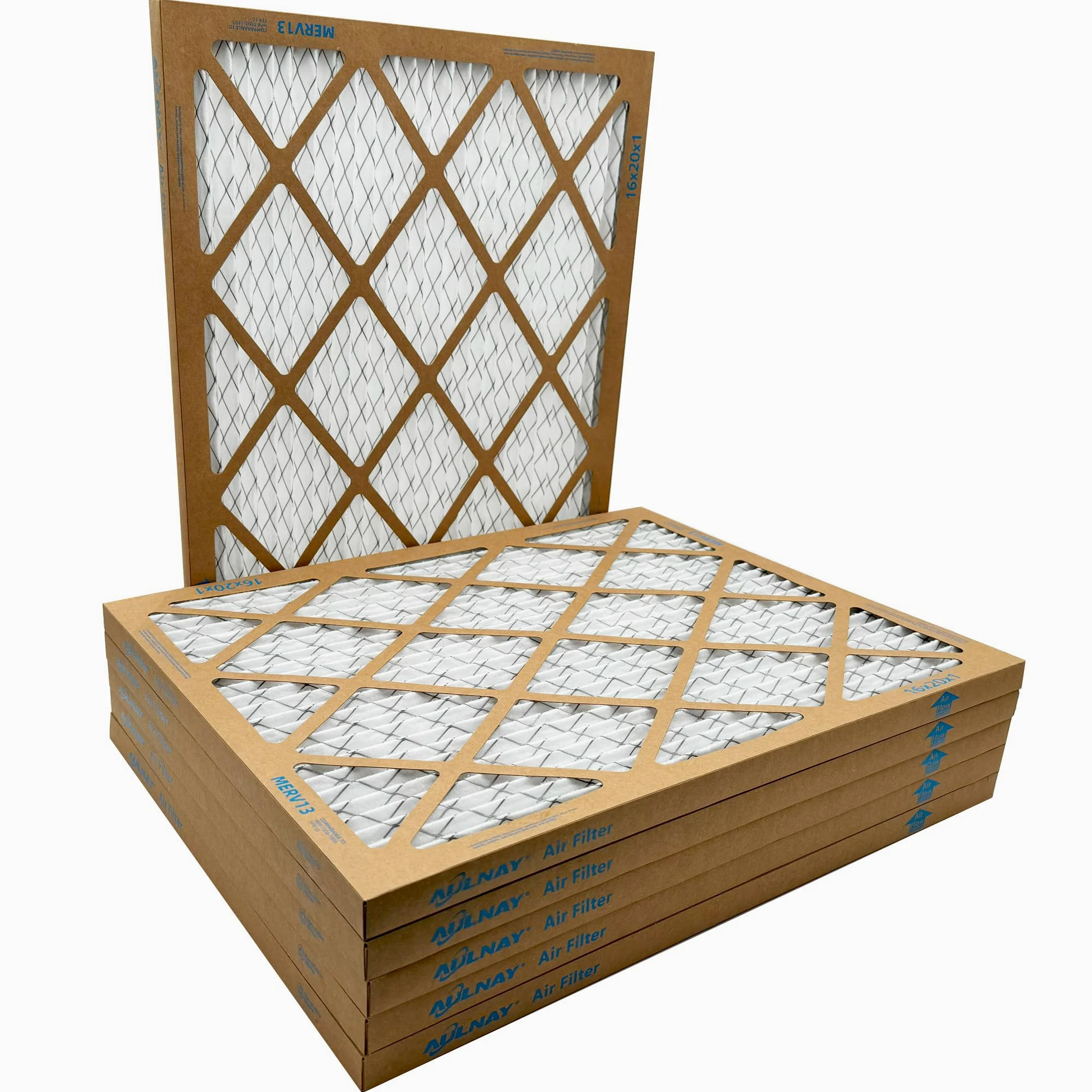 Furnace - Filtro aria a pieghe MERV 13, 40,6 x 50,8 x 2,5 cm, per sistemi HVAC (confezione da 6)