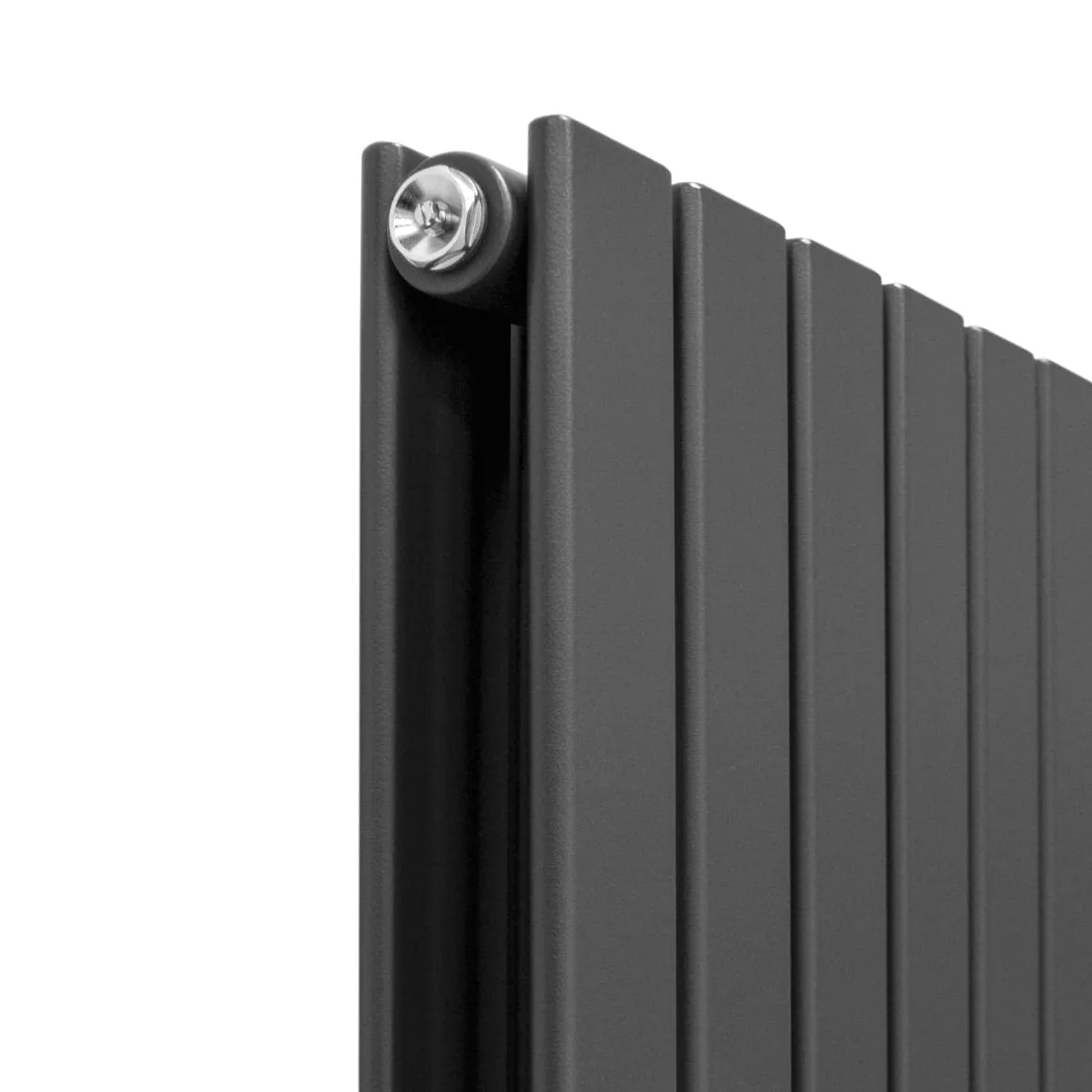 Radiatori Termosifoni in Acciaio Calorifero a Doppio Strato a Pannelli Piatti Riscaldamento Centralizzato Colonna Termosifone Orizzontale Radiatore a Parete - Grigio Antracite - 180 x 42 cm