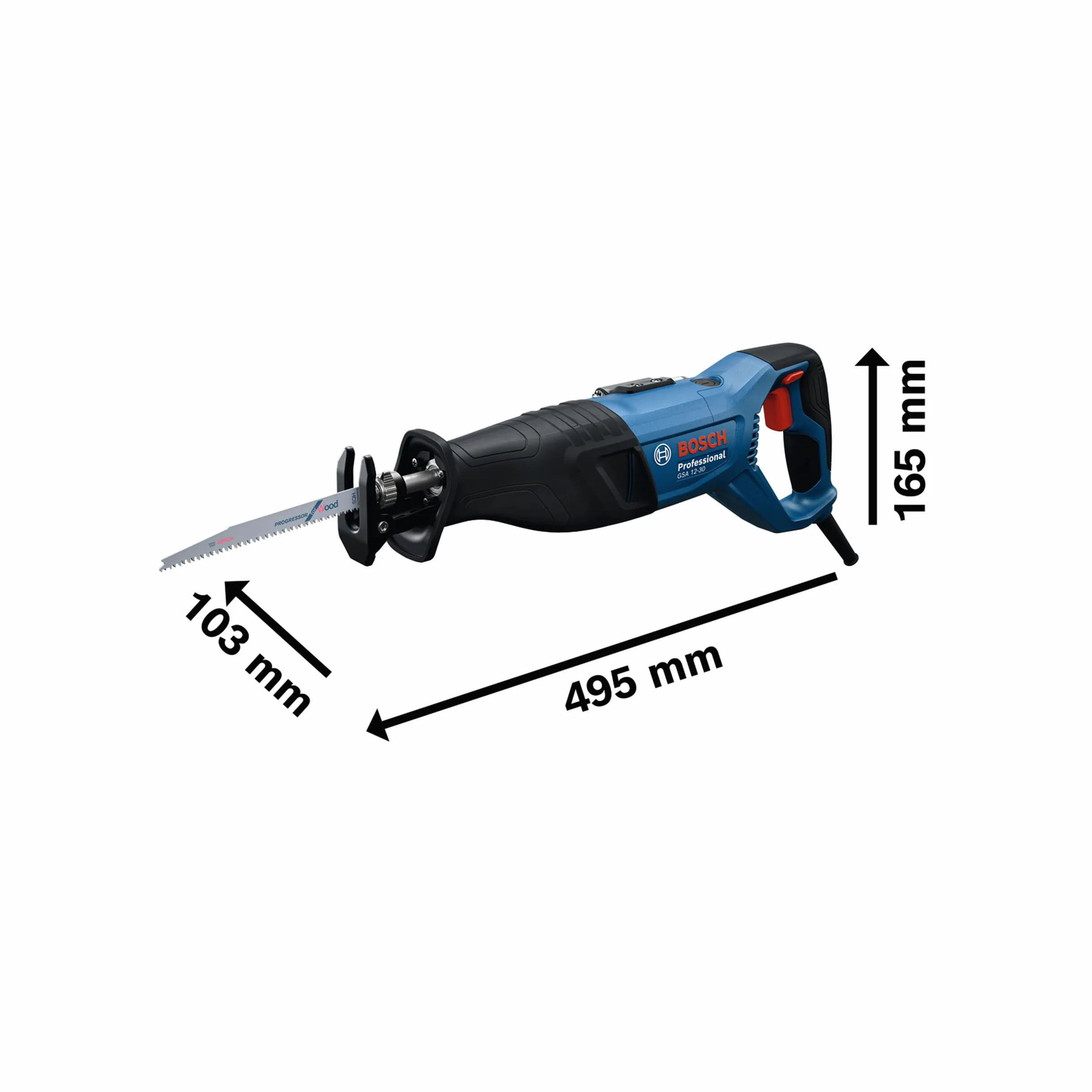 Bosch Professional Sega universale GSA 12-30 (incl. valigetta)