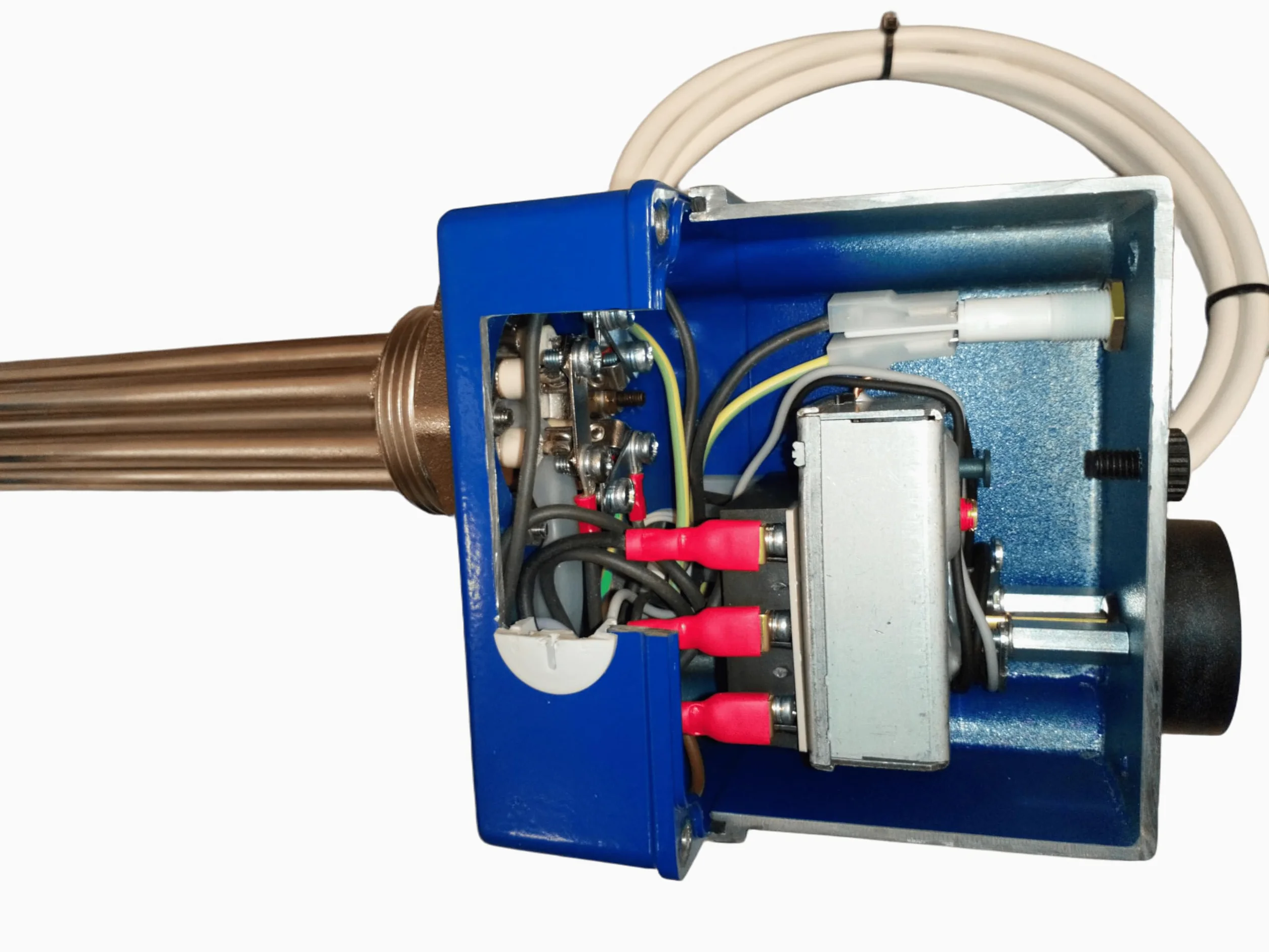 TRG 11 Resistenza cartuccia riscaldante con termostato Resistenza G6/4 per bollitore ad accumulo scaldacqua ad accumulo 6kW 3/230V (5 cavi)