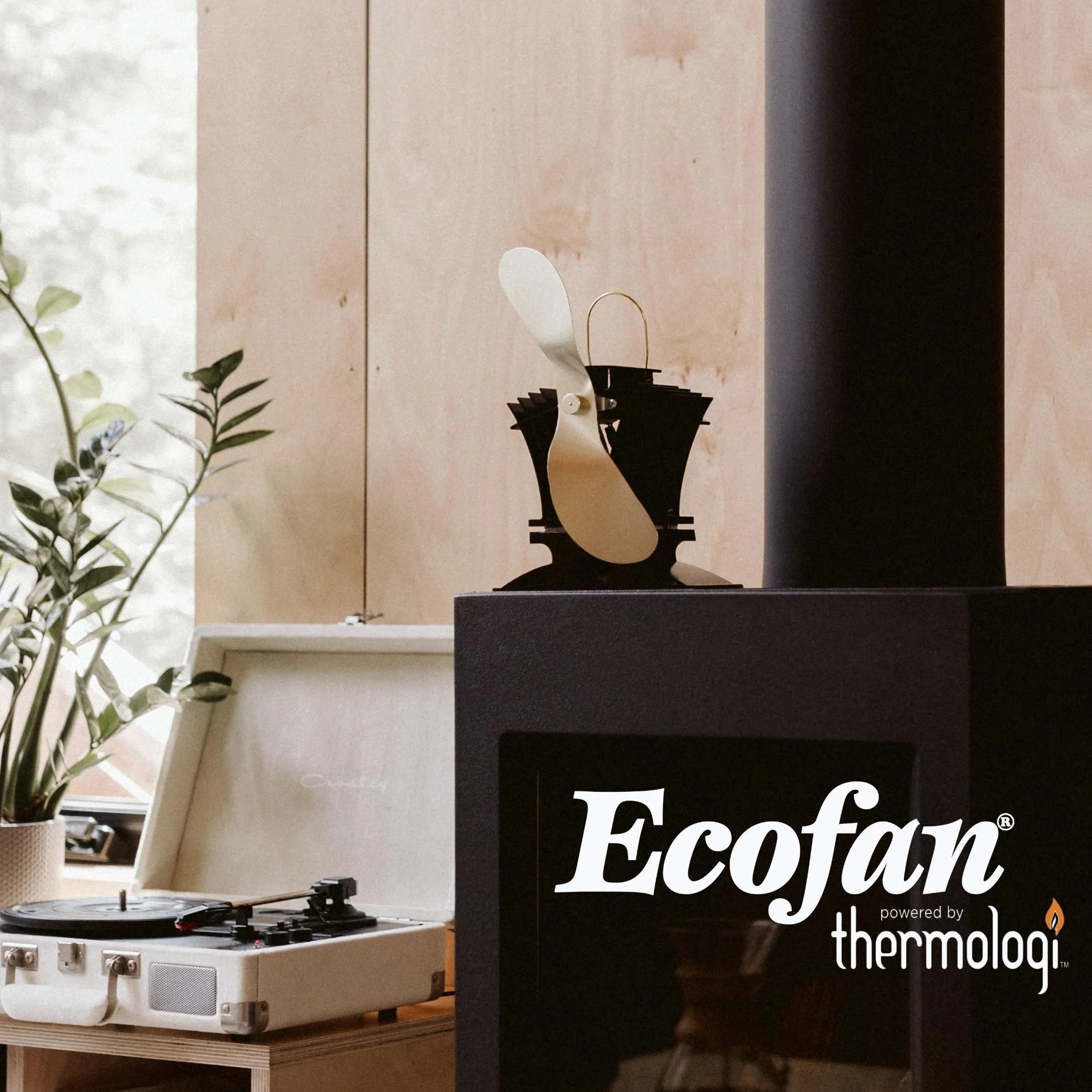 Ecofan 806EUKBX Ventola per Stufa a Legna alimentata a Calore, in Nichel, multilingue