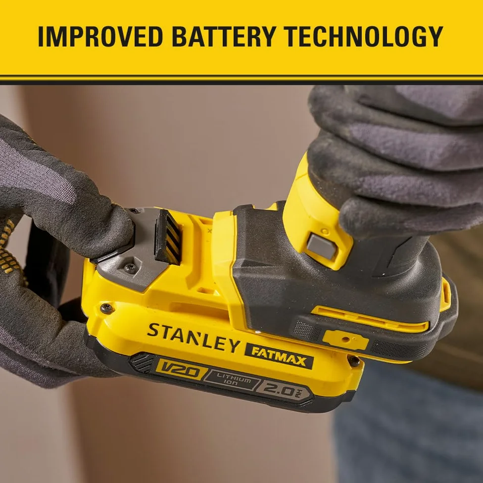 Fraiseuse pour plaques de plâtre - STANLEY - SFMCE200B-XJ - 18V - 26000 trs/min - LED, Forets inclus