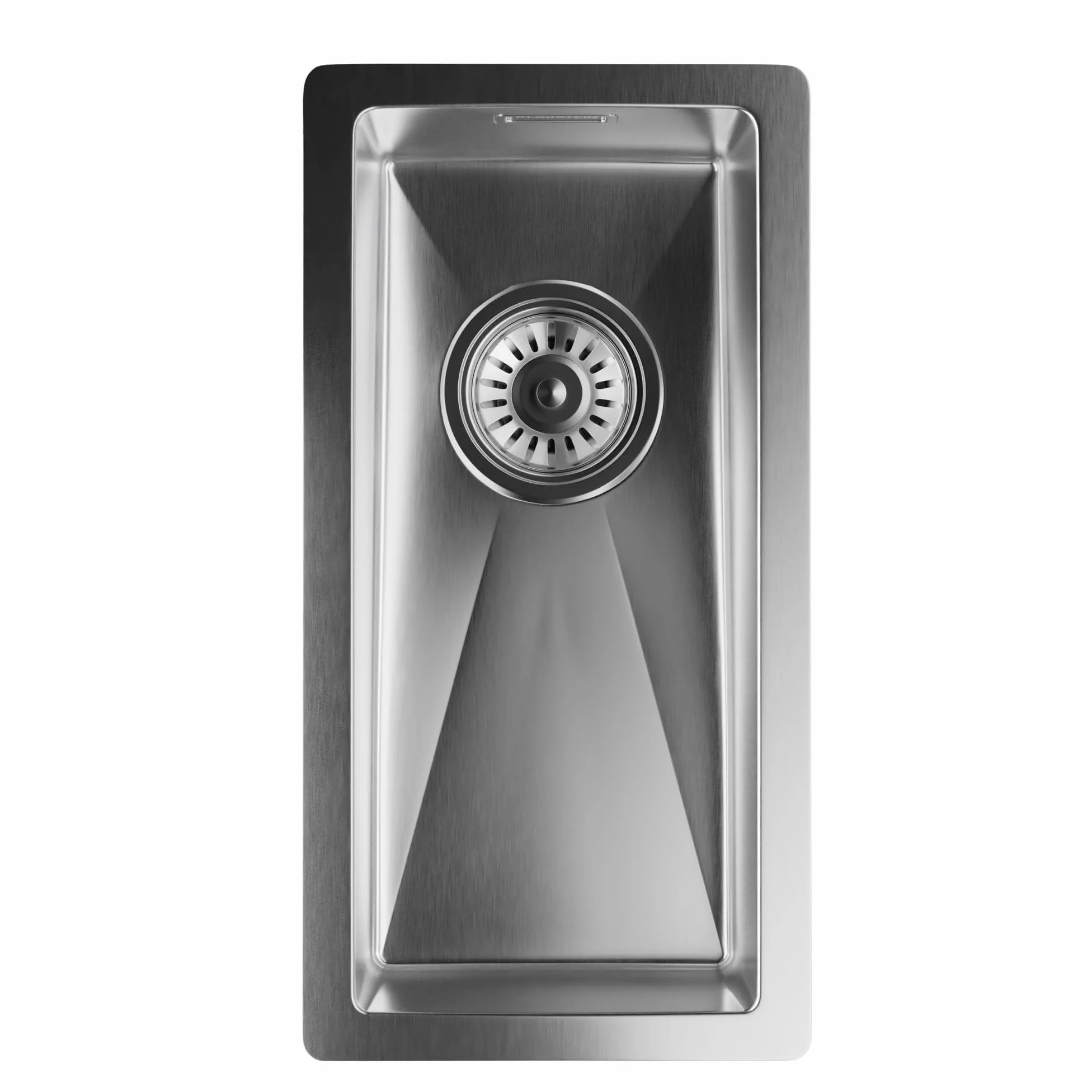 Klarstein Lavello Cucina – Acciaio Inox 304, Design Stretto 23 cm, Resistente a Graffi & Calore, Facile da Pulire, Include Kit Installazione & Troppopieno, 45x23 cm