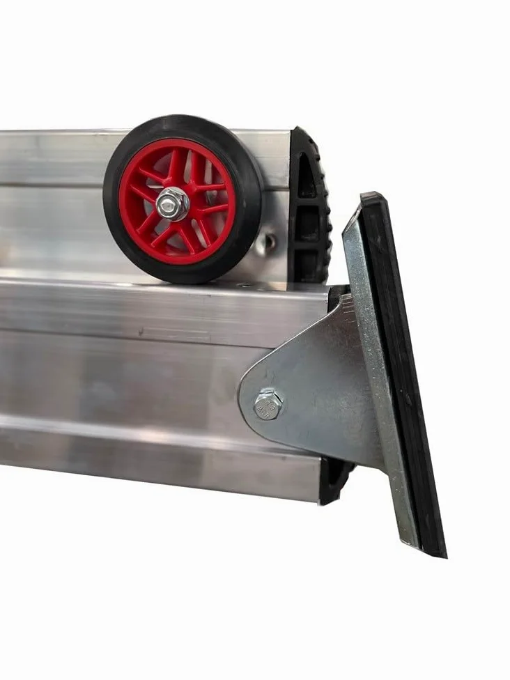 Svelt Scala 3 Tronchi Professionale in Alluminio Trasformabile in Scala d'Appoggio e Doppia con Guardacorpo di Protezione, Euro E3 "R" 3x8 gradini