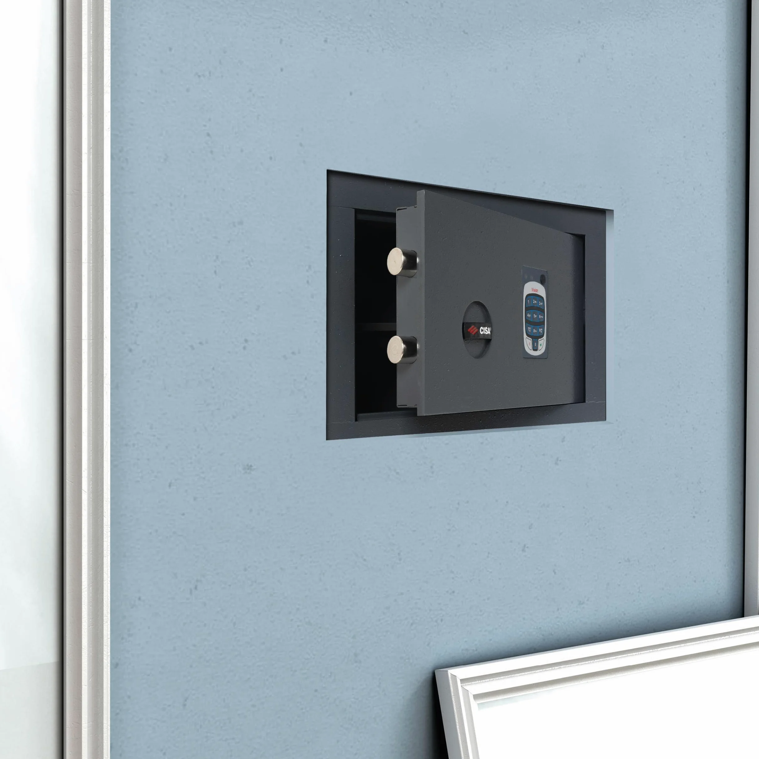 CISA - Cassaforte a Muro Elettronica DGT Vision 182710310 - Cassaforte Piccola LxHxP 36x24x20 cm - 1000 Miliardi di Combinazioni Possibili - Totale Sicurezza contro Aperture Indesiderate