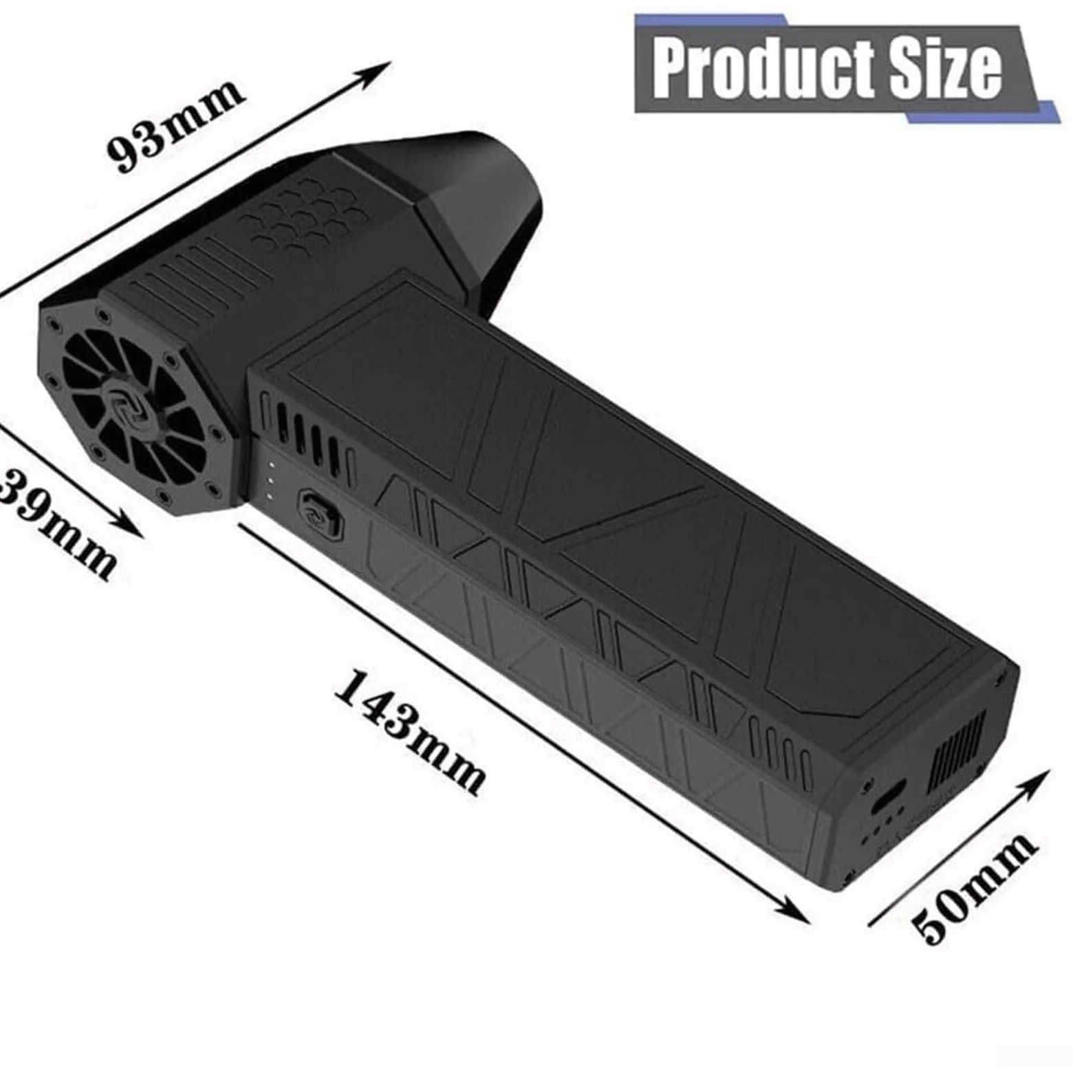 Air Blaster 2.0, Hydrayne Air Blaster 2.0, Mini Ventola Ricaricabile Hydraynex, Spolverino Ad Aria Compressa, Soffiatore Elettrico Air Duster-3 Regolabile 130000 Giri/Min, For Casa, Tastiera, Auto (S