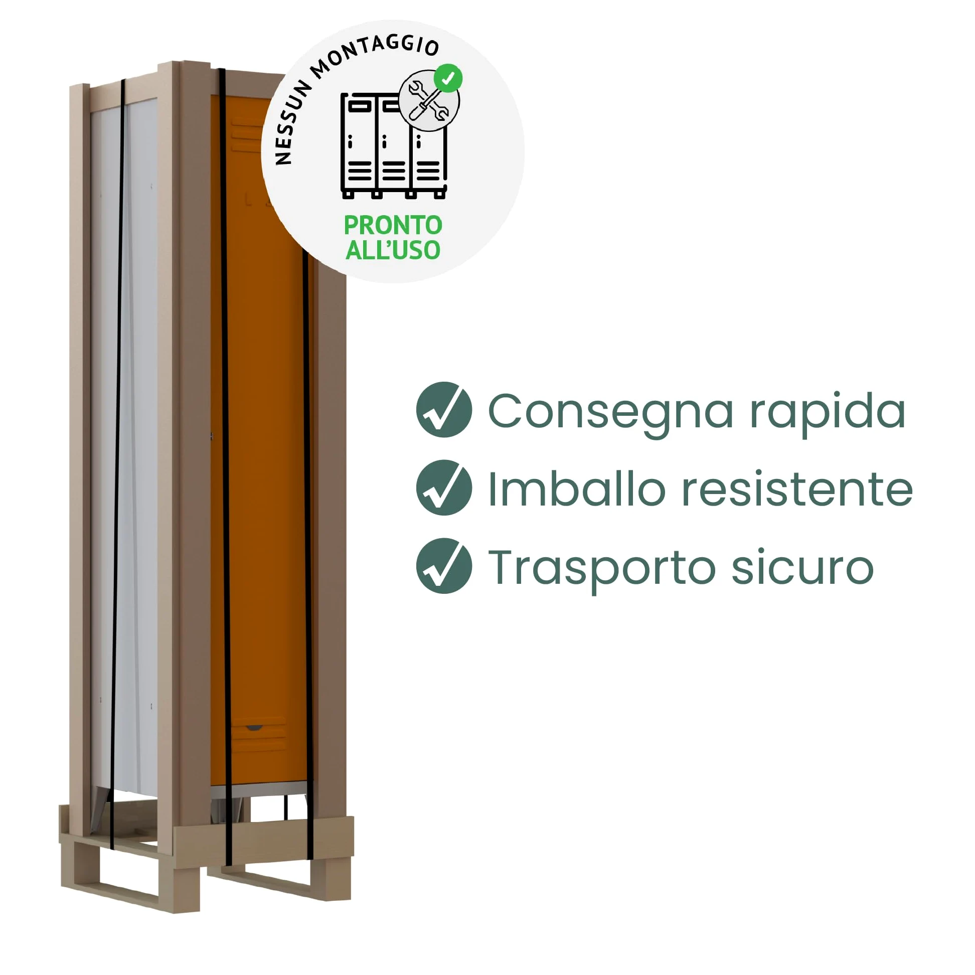 XLOCKERS Armadio Deposito Liquidi Infiammabili in Metallo per Stoccaggio e Protezione di Sostanze Pericolose, 3 Ripiani, Giallo RAL 1003, 100x45x100 cm, Made in Italy